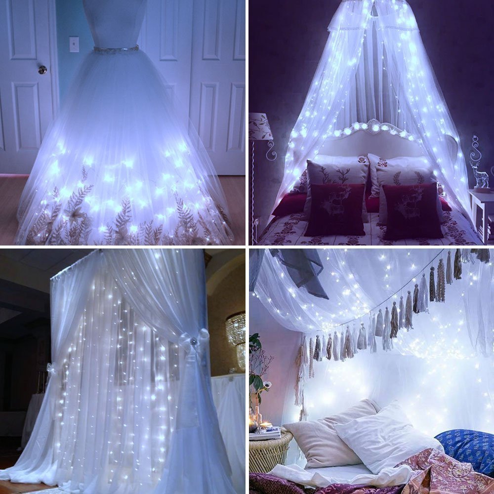 300 LED Party String Lights - 9.84ft x 9.84ft Fairy Lights with 8 Lighting Modes | Waterproof Outdoor & Indoor Decorative Lights for Wedding, Garden, Patio, Bedroom, Party & Home Decor