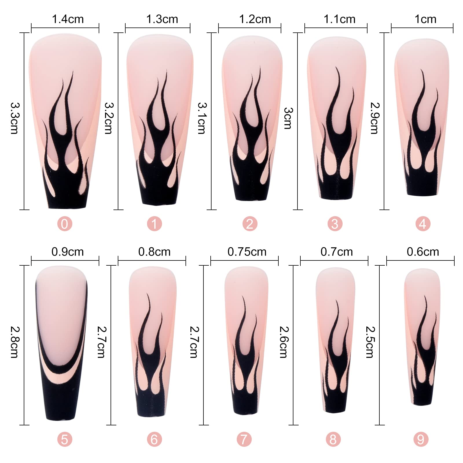 24 Pcs Long Press on Nails - Nude Blue Ribbon Sweet Heart Coffin Fake Nails with Glossy Finish | Includes Nail Glue & Adhesive Tabs | Valentine's Day Nail Art for Women & Girls | Perfect for Parties, Weddings & Special Occasions