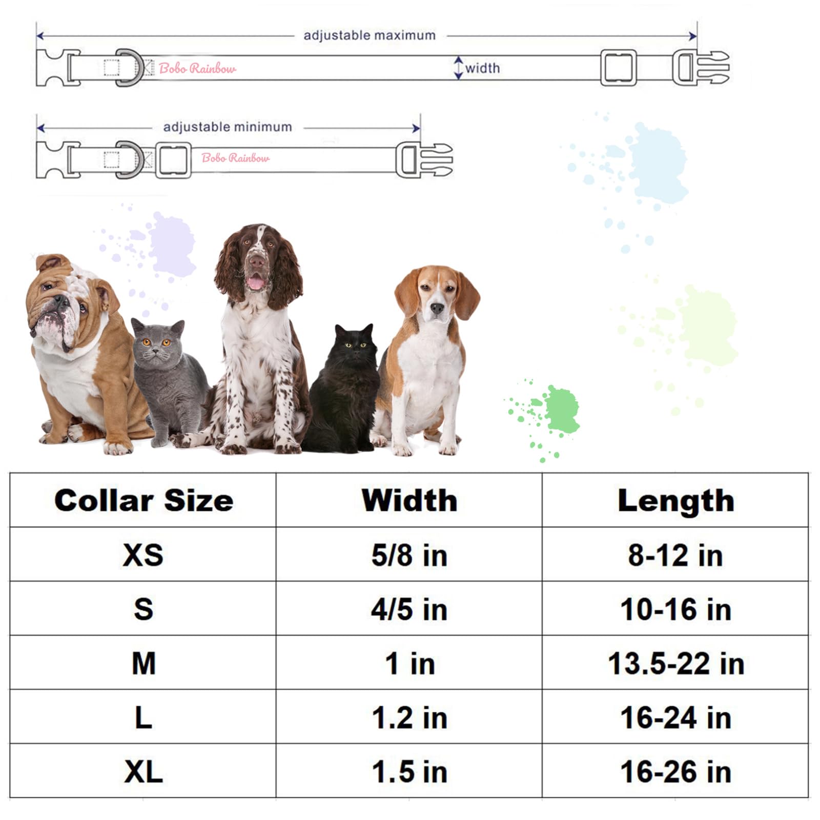 **Adjustable Floral Dog Collar with Bow - Cute & Durable Pet Collar for Medium Dogs - Perfect for Daily Walks, Pet Photos & Special Occasions**