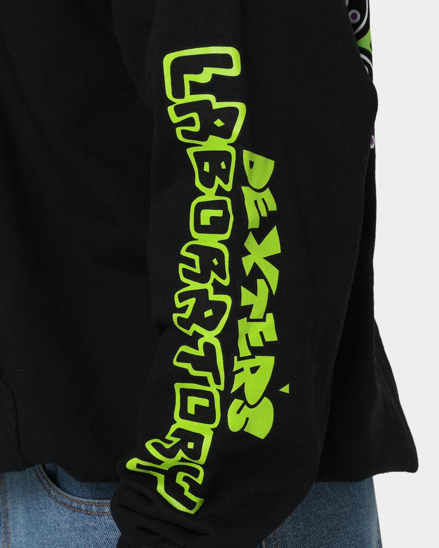 Vintage Dexter Hoodie for Men & Women - Soft Cotton Thrifted Sweatshirt - Black Retro Pullover for Casual Wear & Street Style
