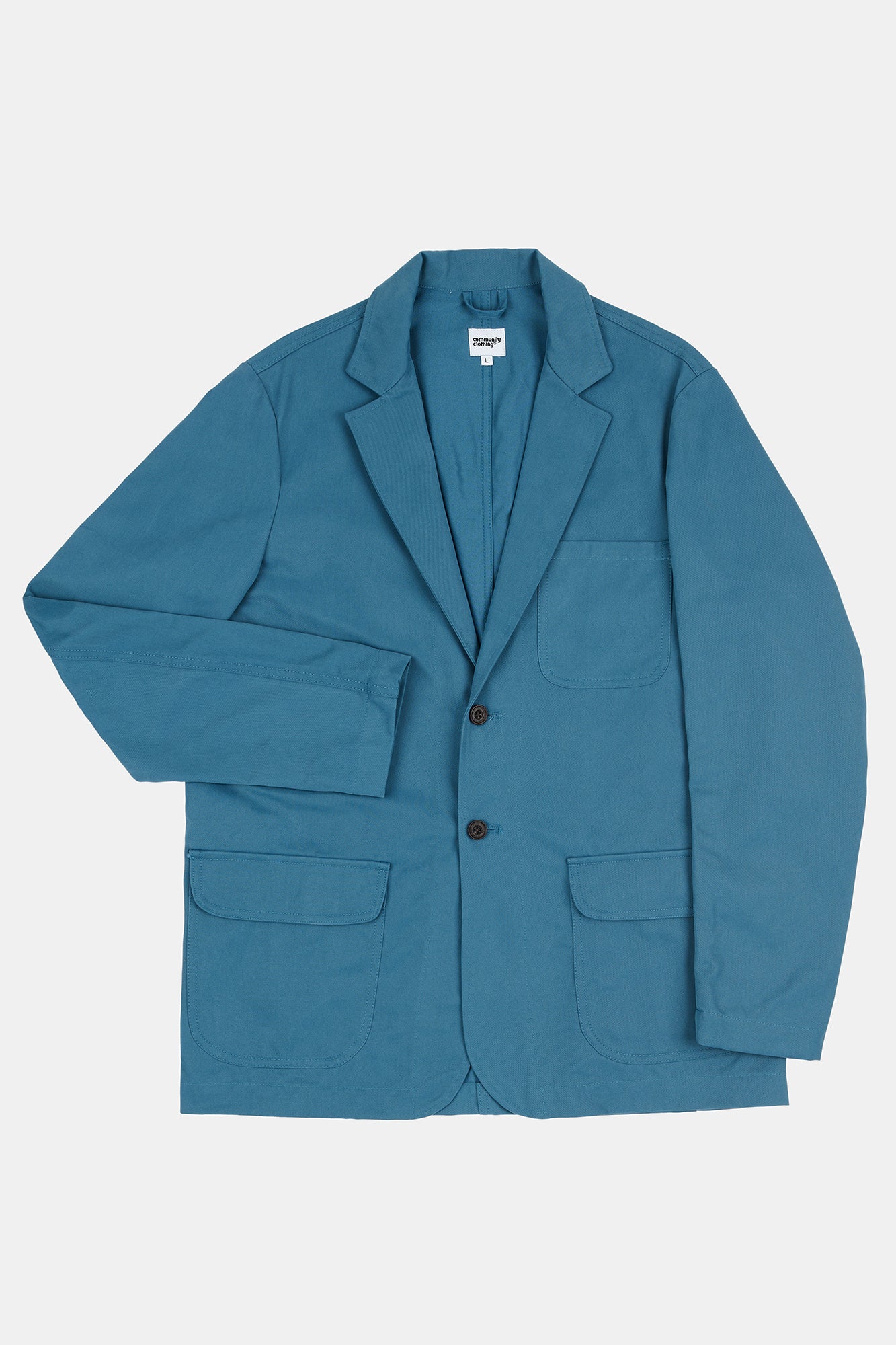 Men's James Single Breasted Blazer RAF Blue - Slim Fit Business Suit Jacket for Office, Wedding & Formal Events