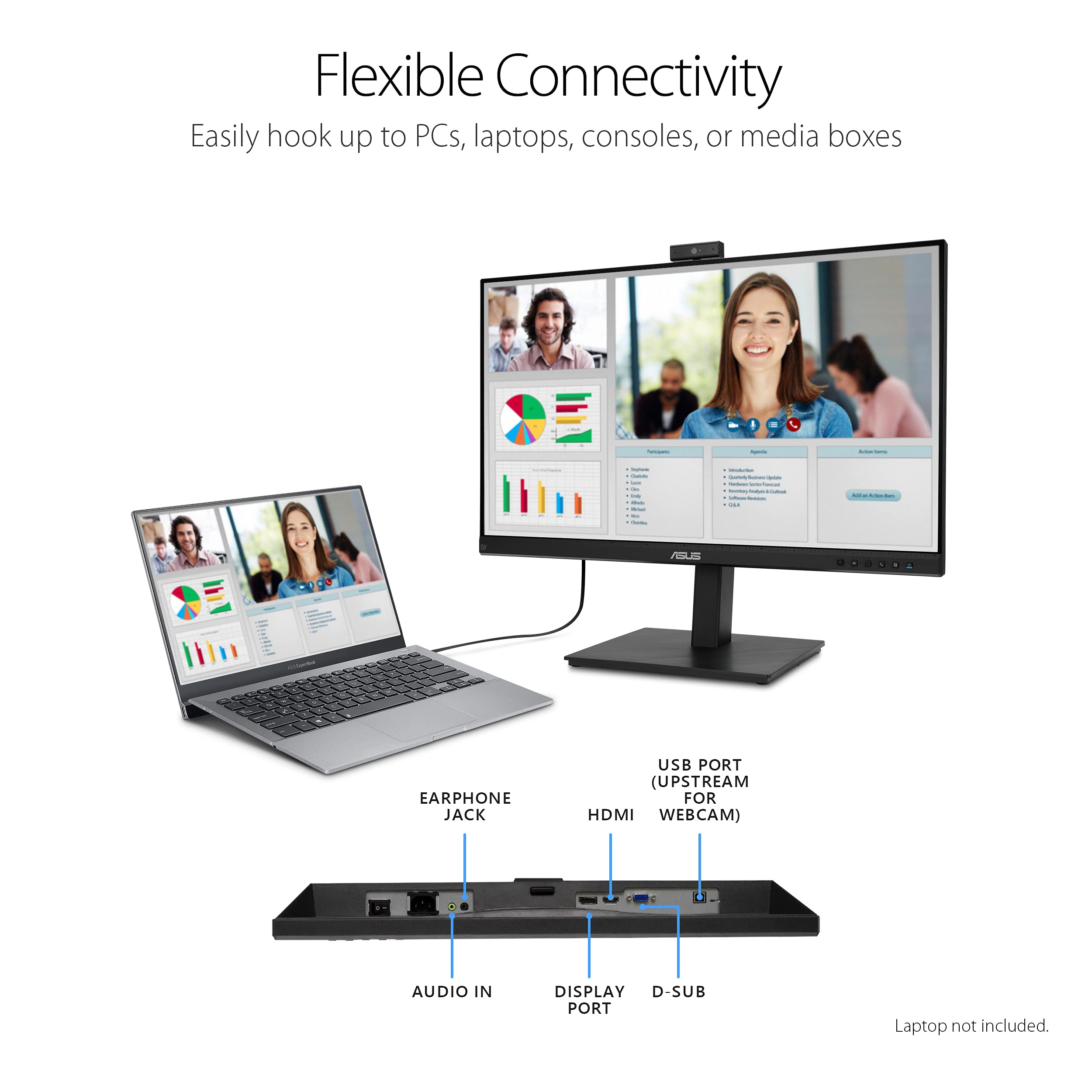 ASUS BE279QSK 27-inch Full HD 1080P IPS Monitor - Renewed | Video Conference & Home Office Display for Zoom Meetings & Remote Work