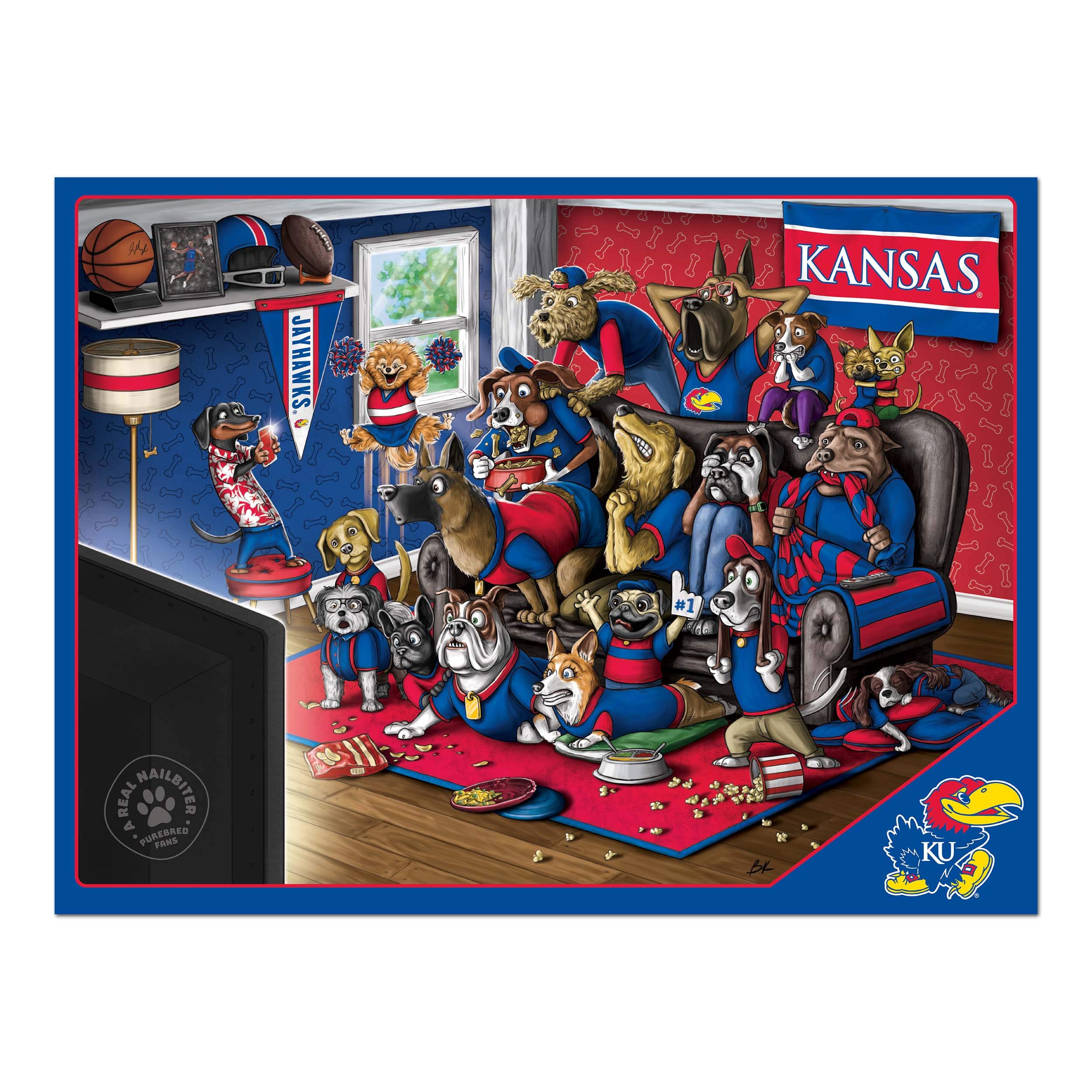 YouTheFan NCAA College Sports Purebred Fans Jigsaw Puzzle - Fun Brain Teaser for Game Nights, Family Bonding & Sports Enthusiasts