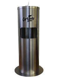 Premium Stainless Steel Floor Stand - Heavy Duty Adjustable Height for Retail Displays, Trade Shows & Home Decor - Durable & Rust-Resistant Metal Stand for Signage, Posters & Artwork