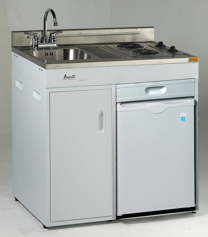 Avanti CK3616 36-Inch Compact Kitchen with Refrigerator - Perfect for Small Apartments, Dorms, and RVs