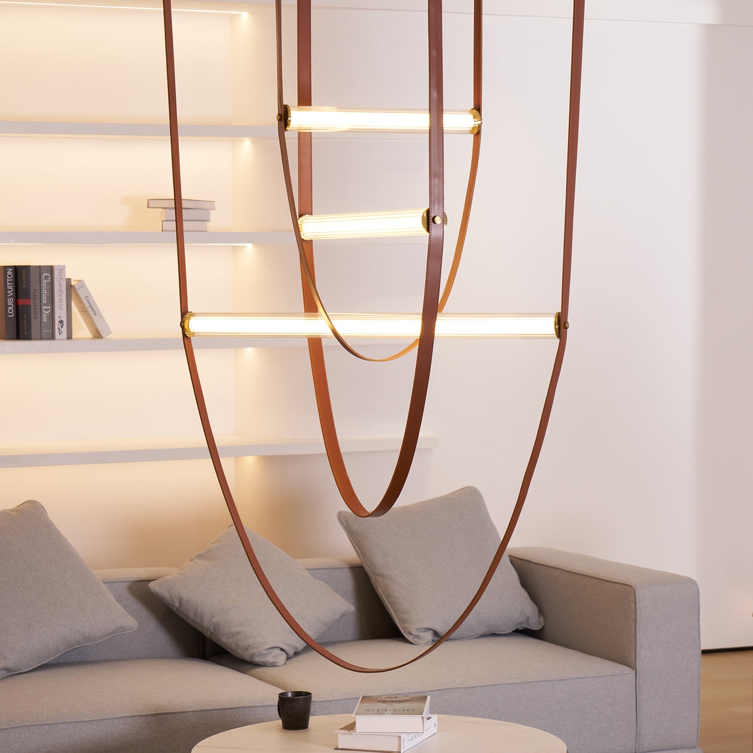 Handmade Art Belt Pendant Lamp - Bohemian Style Hanging Light Fixture for Living Room, Bedroom & Dining Room Decor