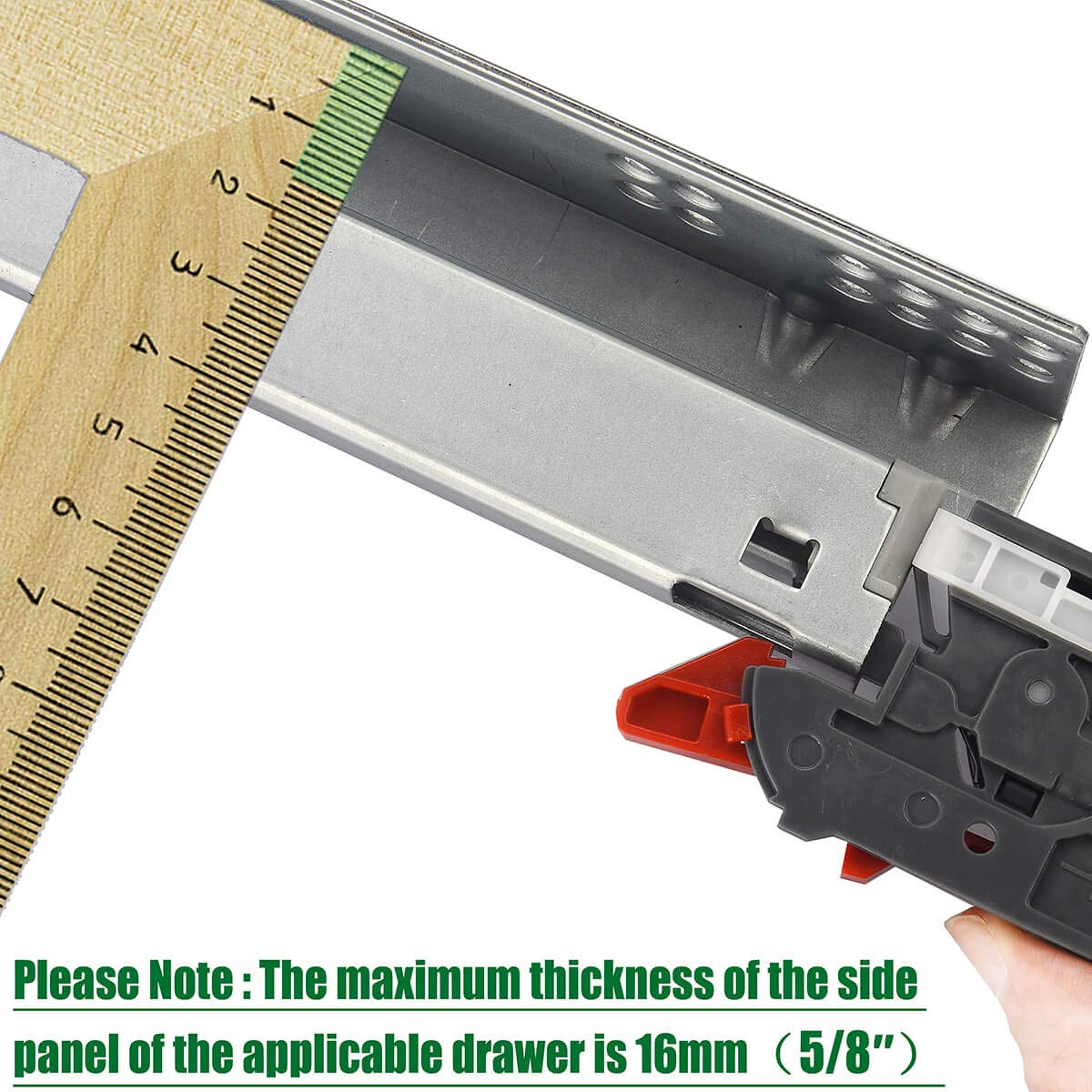 OCG Soft Close Undermount Drawer Slides 21 Inch (6 Pairs) - Full Extension Concealed Cabinet Runners with Mounting Screws & Brackets - Perfect for Kitchen Cabinets, Dressers, and Furniture Installation