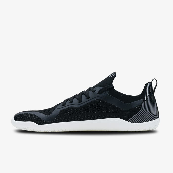 Vivobarefoot Men's Primus Lite Knit Barefoot Shoes - Obsidian Color | Lightweight, Flexible & Breathable for Running, Gym & Everyday Wear
