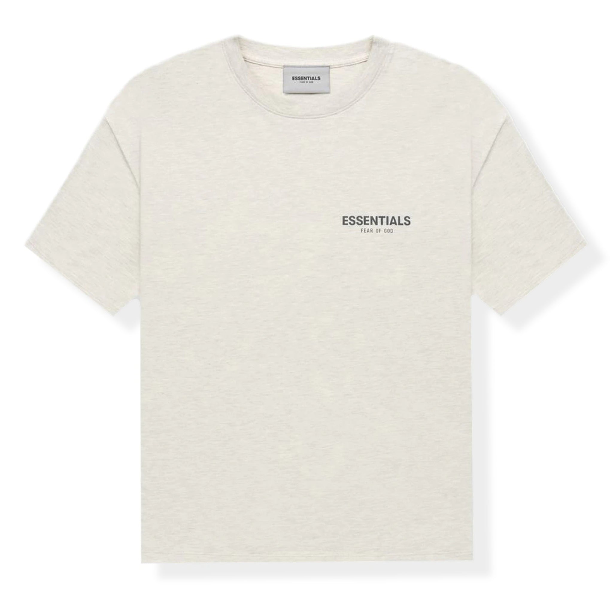 Fear of God Essentials Core Collection Light Heather Oatmeal T-Shirt - Men's Casual Streetwear Tee for Everyday Wear & Layering