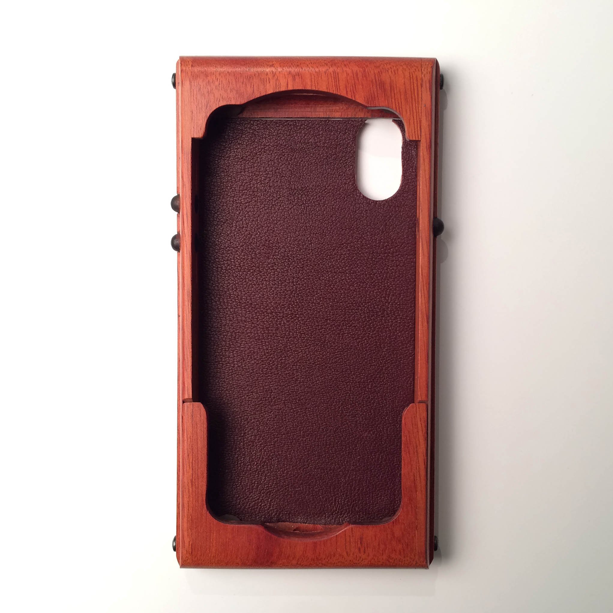 Premium Handcrafted Bloodwood iPhone X Case - Luxury Wooden Phone Cover for iPhone X, Durable & Stylish Protection for Everyday Use, Business Meetings, and Special Occasions