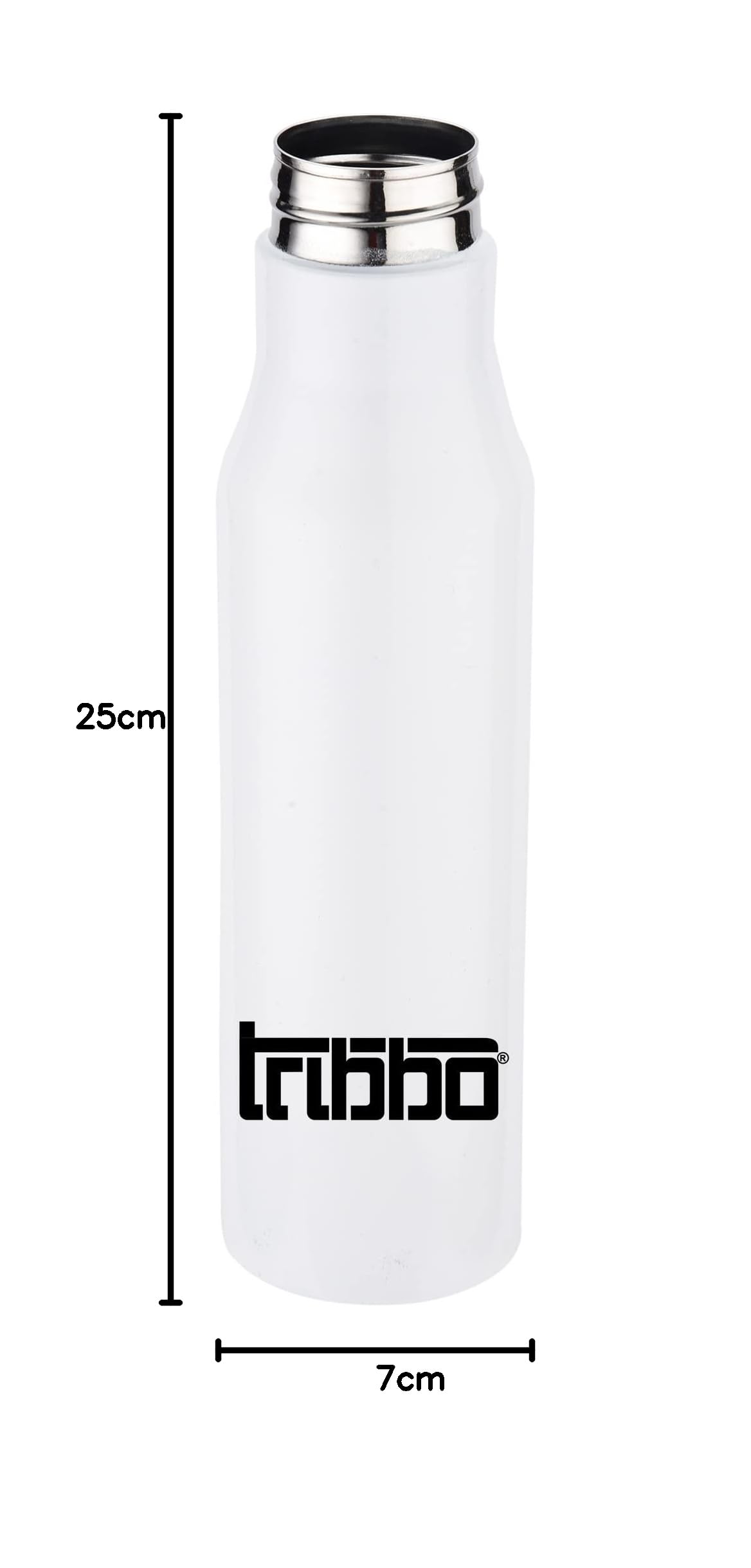 TRIBBO 1L Stainless Steel Water Bottle - Leak Proof, BPA Free, Insulated Thermos for Kids, Adults - Perfect for School, Gym, Office & Outdoor Activities (1000ml, White, Sipper Cap)