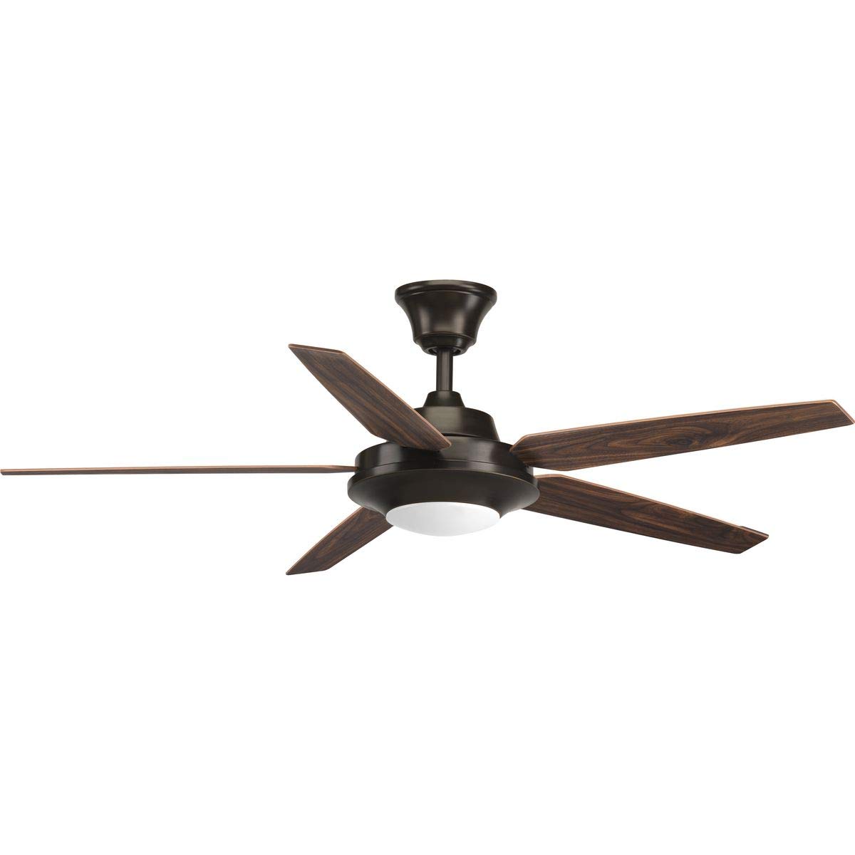 Progress Lighting P2539-2030K AirPro Signature Plus II 5-Blade Bronze Ceiling Fan with Remote - Perfect for Living Room, Bedroom & Outdoor Spaces