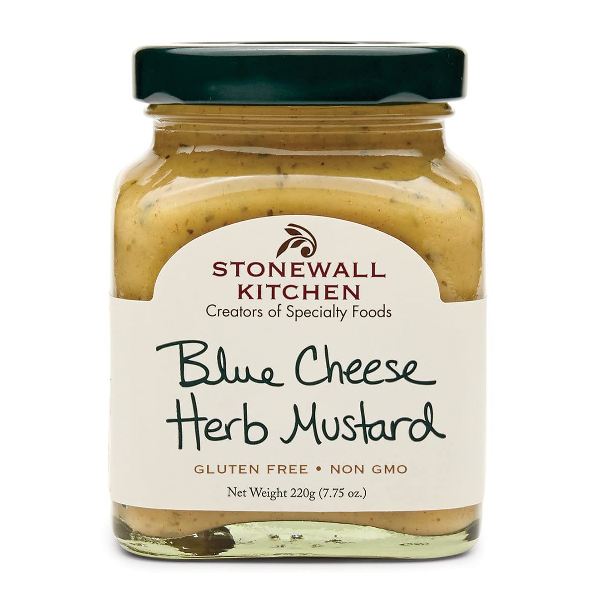 Stonewall Kitchen Blue Cheese Herb Mustard - 7.75 oz Jar | Gourmet Cheese Pairing Mustard for Charcuterie Boards, Sandwiches & Salad Dressings | Premium Artisan Condiment