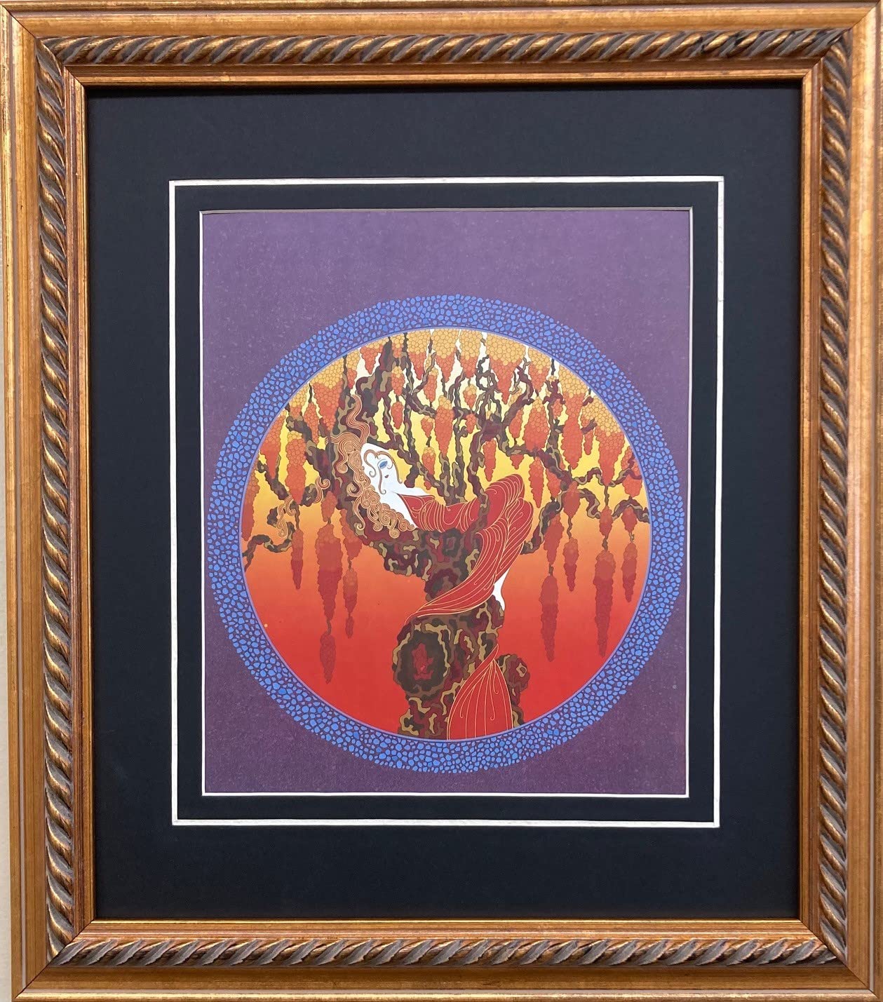 Erte 'Heat' Custom Framed Art Print - 15