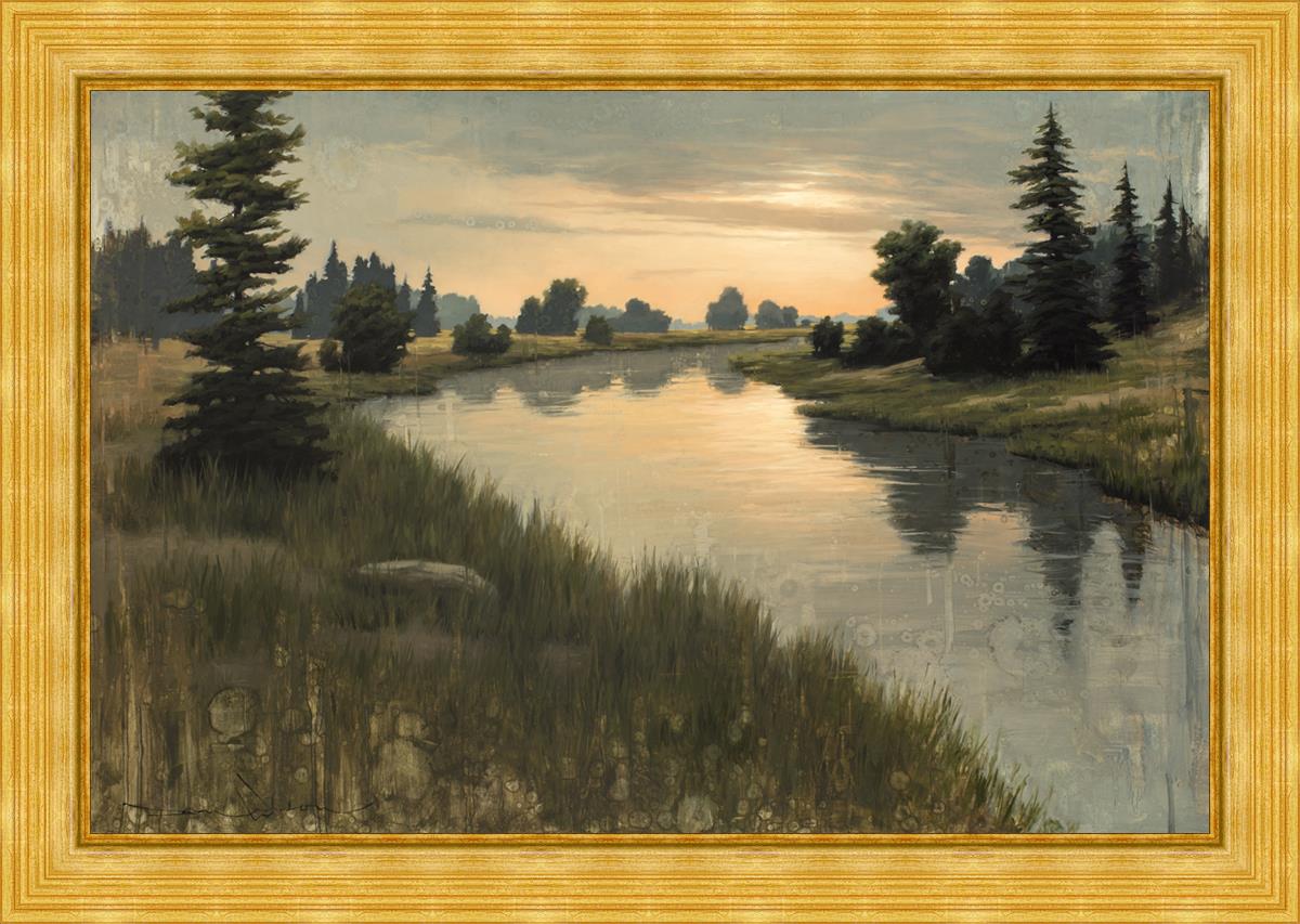 Calming Dusk Large Wall Art - Modern Abstract Canvas Painting for Living Room, Bedroom & Office Decor - Perfect for Home & Commercial Spaces