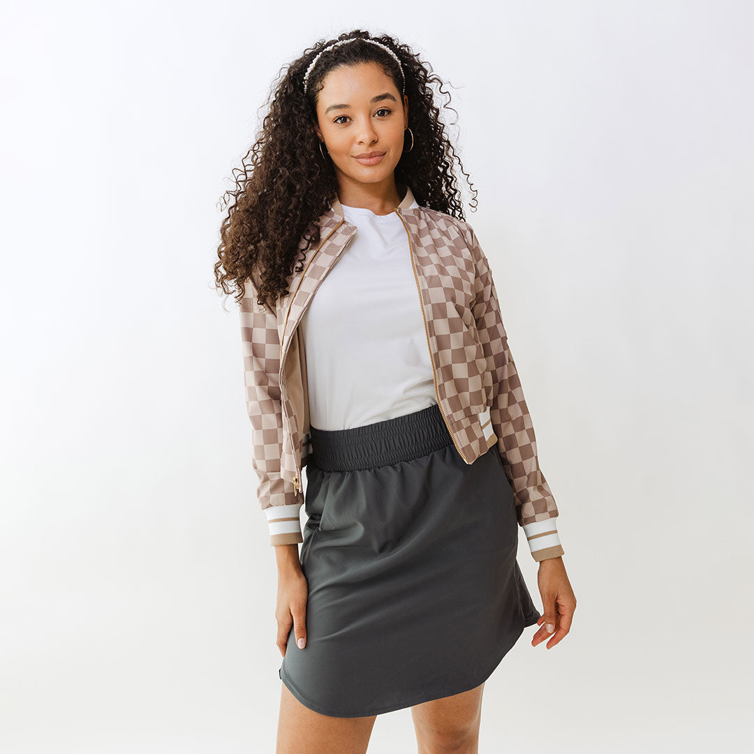 Stylish Club Skirt in Anthracite - Perfect for Nightlife, Parties & Evening Events