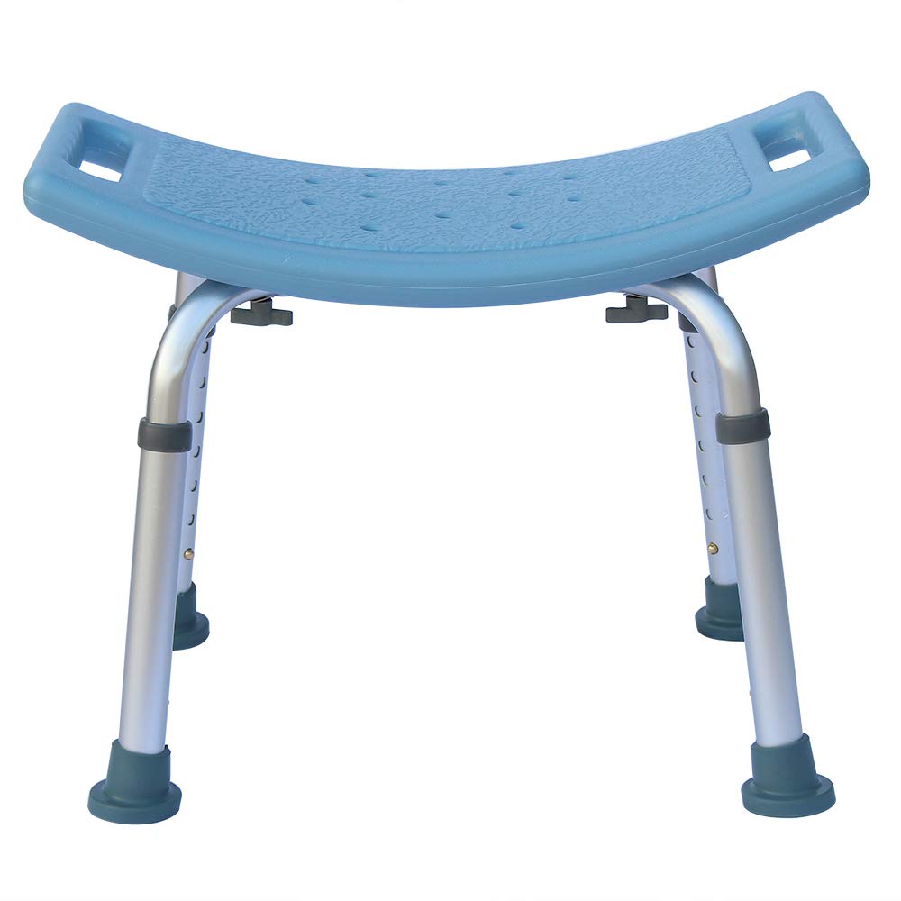 Adjustable Aluminum Alloy Shower Chair for Elderly & Seniors - Non-Slip Bath Seat with Handicap Safety Features (20.1