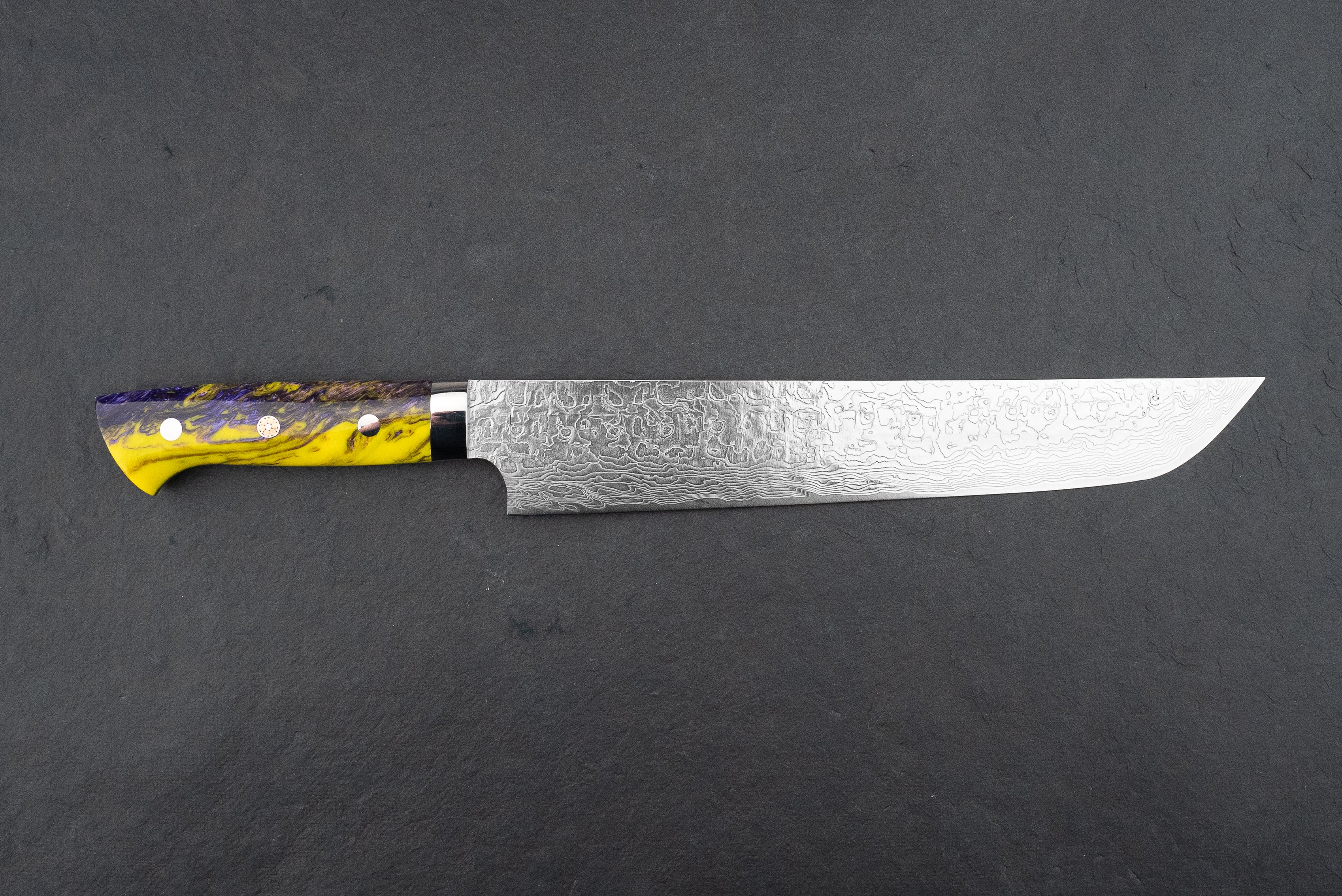 Premium Takeshi Saji SG2 Nickel Damascus 240mm Sujihiki Knife - Japanese High-Carbon Steel Chef Knife for Slicing Meat, Sushi & Vegetables - Perfect for Professional Chefs & Home Cooking Enthusiasts