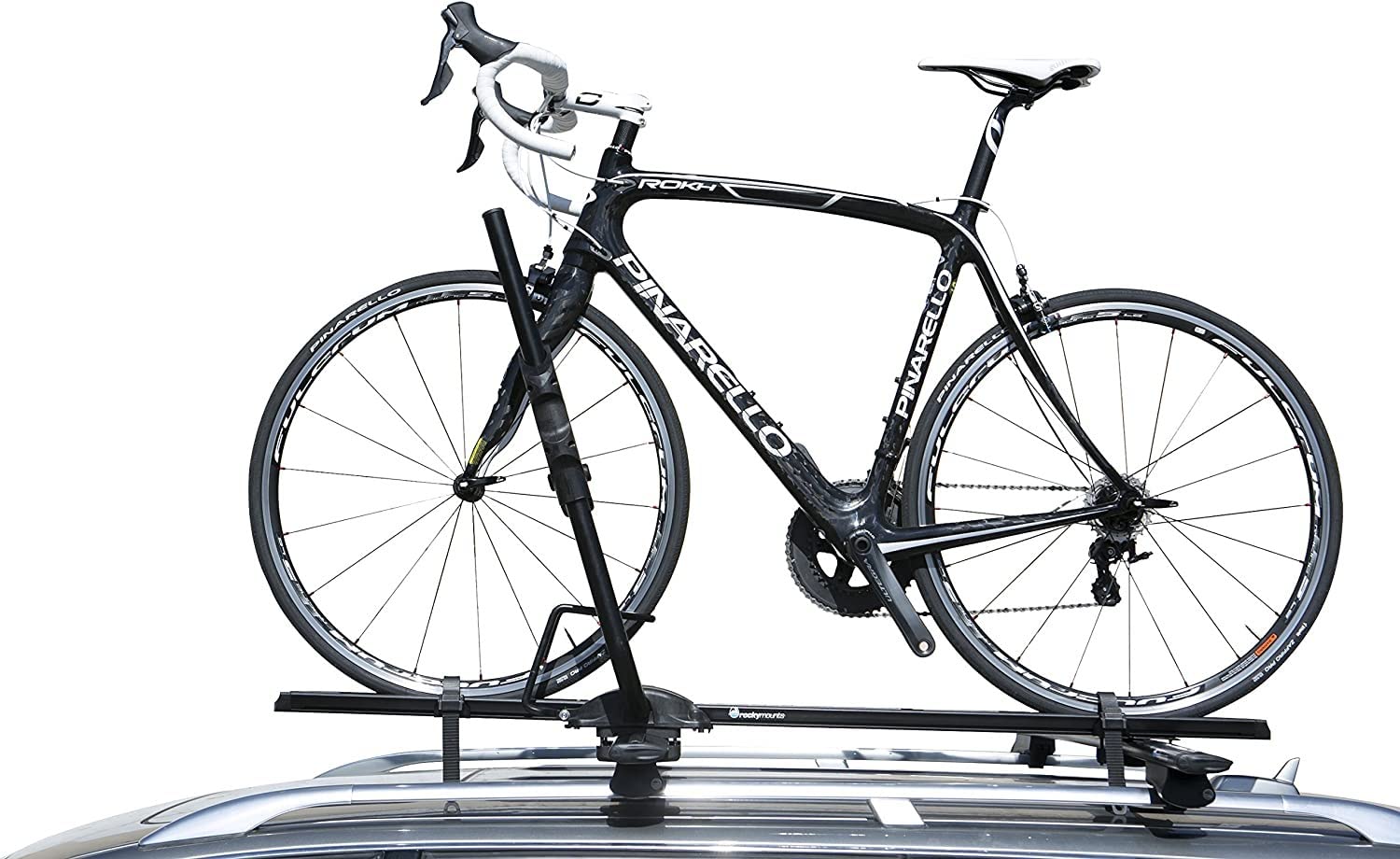 RockyMounts Tomahawk Upright Roof Bike Rack - Heavy Duty Bicycle Carrier for Cars, SUVs & Trucks - Perfect for Road Trips, Mountain Biking & Outdoor Adventures