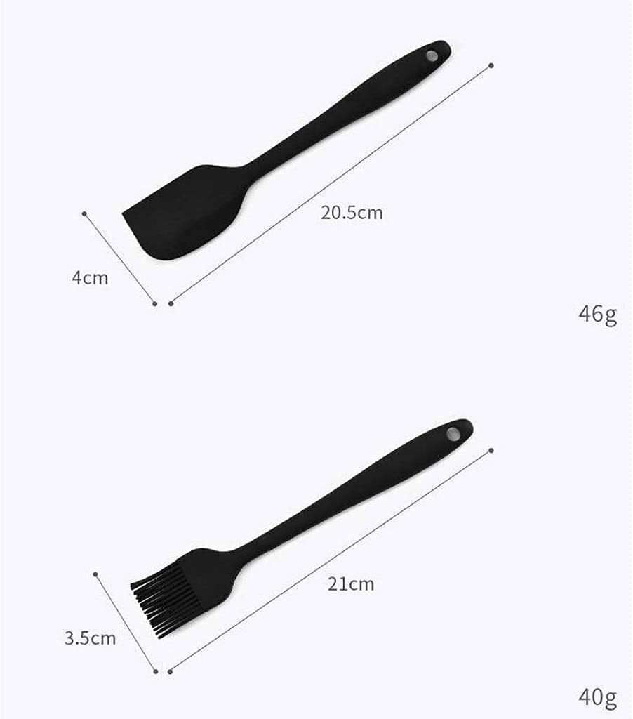 Premium 15-Piece Silicone Kitchen Utensil Set - Nonstick Cooking Tools with Heat-Resistant Spatula, Spoon & Turner - Safe for Nonstick Cookware - Ideal for Baking, Frying & Everyday Cooking (Black)