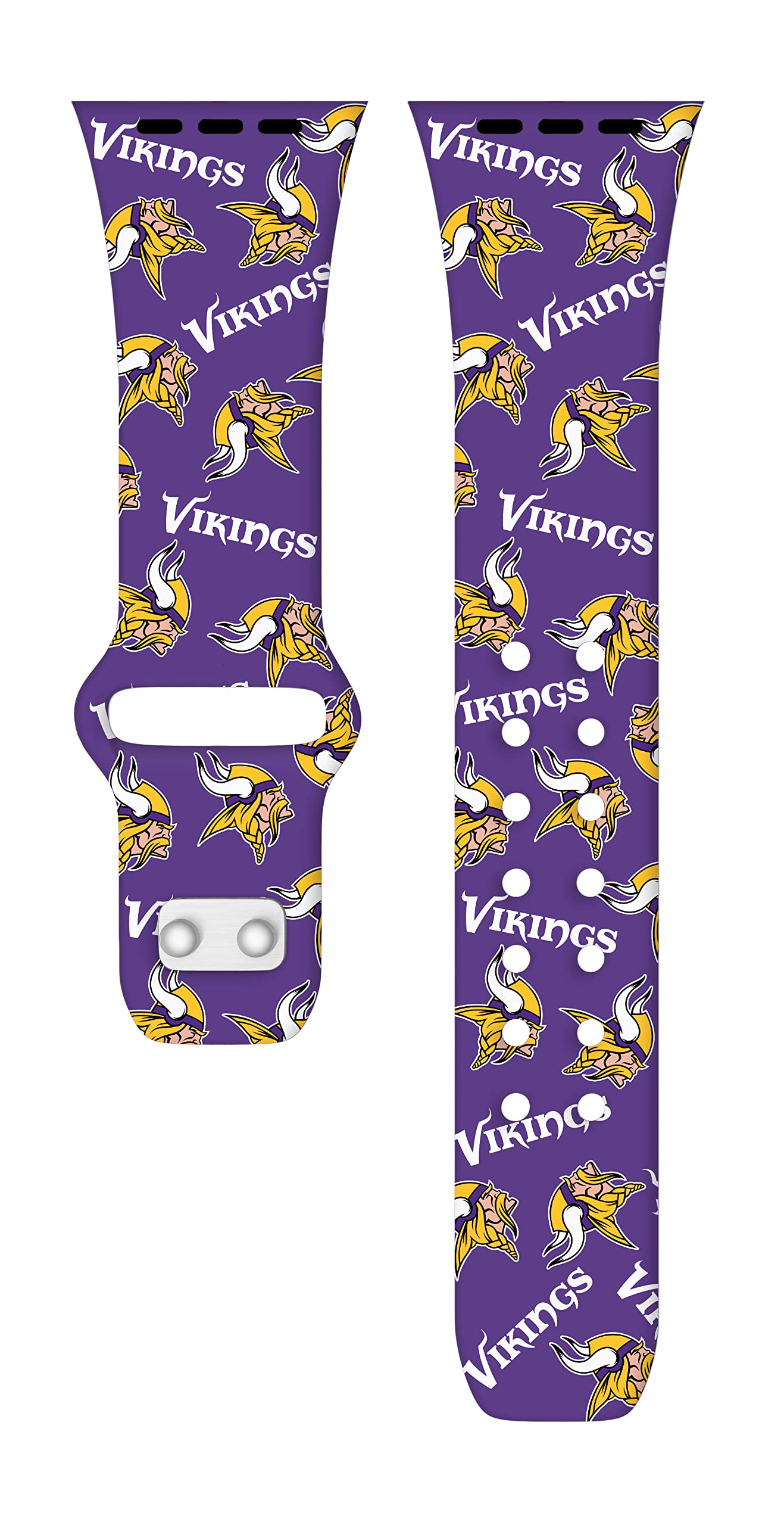 Minnesota Vikings HD Game Time Watch Band for Apple Watch - Perfect for Game Day & Sports Fans