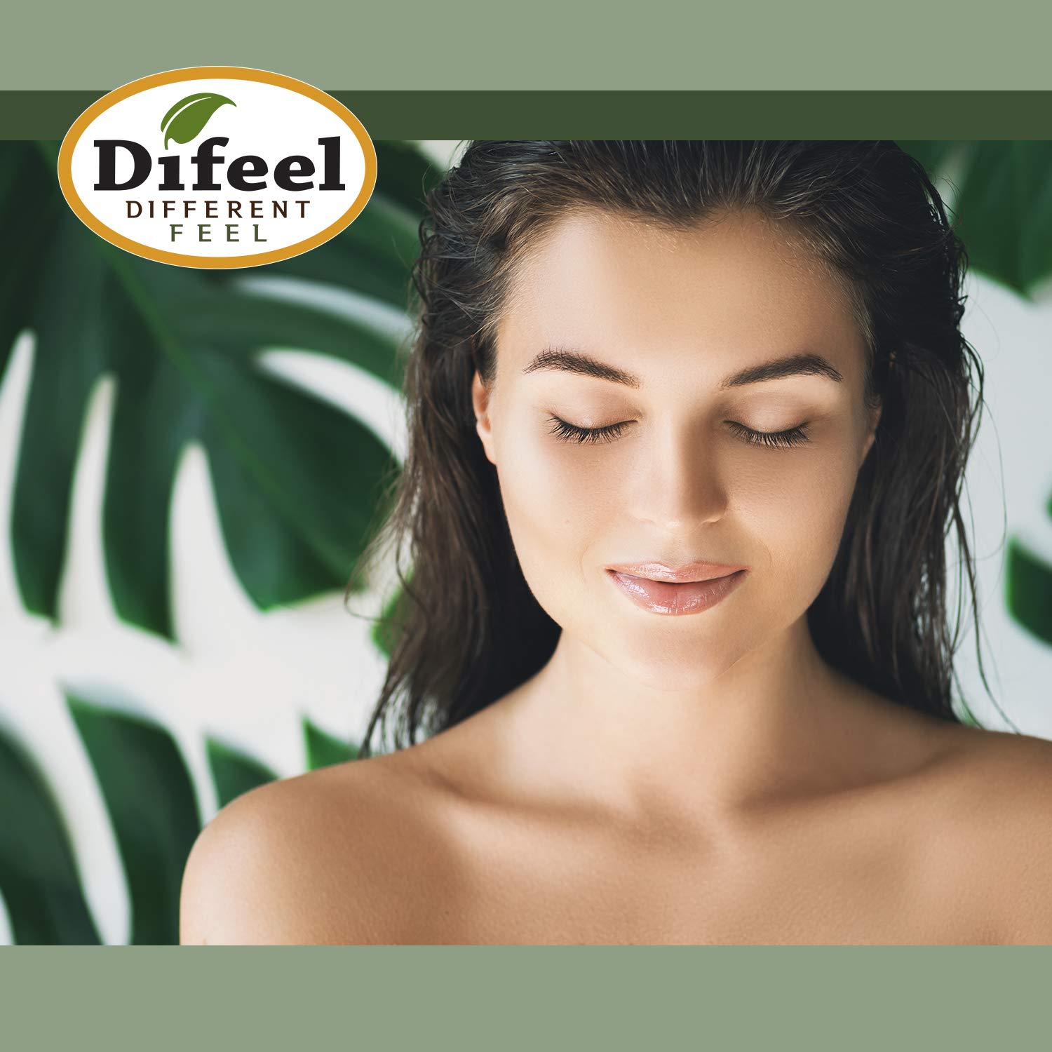 Difeel Premium Natural Hair Oil with Castor Oil & Tea Tree Oil - 2.5oz (2-Pack) for Hair Growth, Scalp Care & Deep Conditioning - Perfect for Dry, Damaged Hair & Natural Hair Care Routine