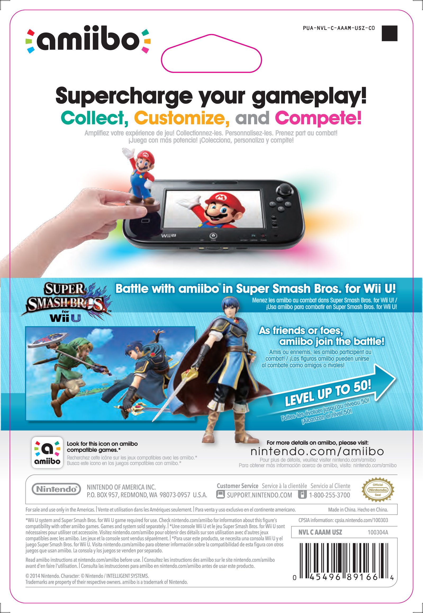 Nintendo Marth amiibo Figure - Super Smash Bros Series for Wii U & Nintendo Switch | Collectible Gaming Accessory for Fans & Players