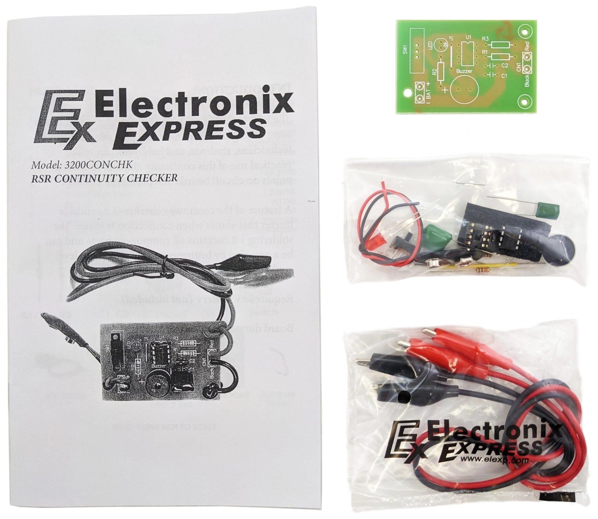 DIY Continuity Checker Soldering Practice Kit with Assembly Manual - Learn Electronics & Circuit Testing for Beginners - Perfect for STEM Projects, Home Workshops, and School Labs