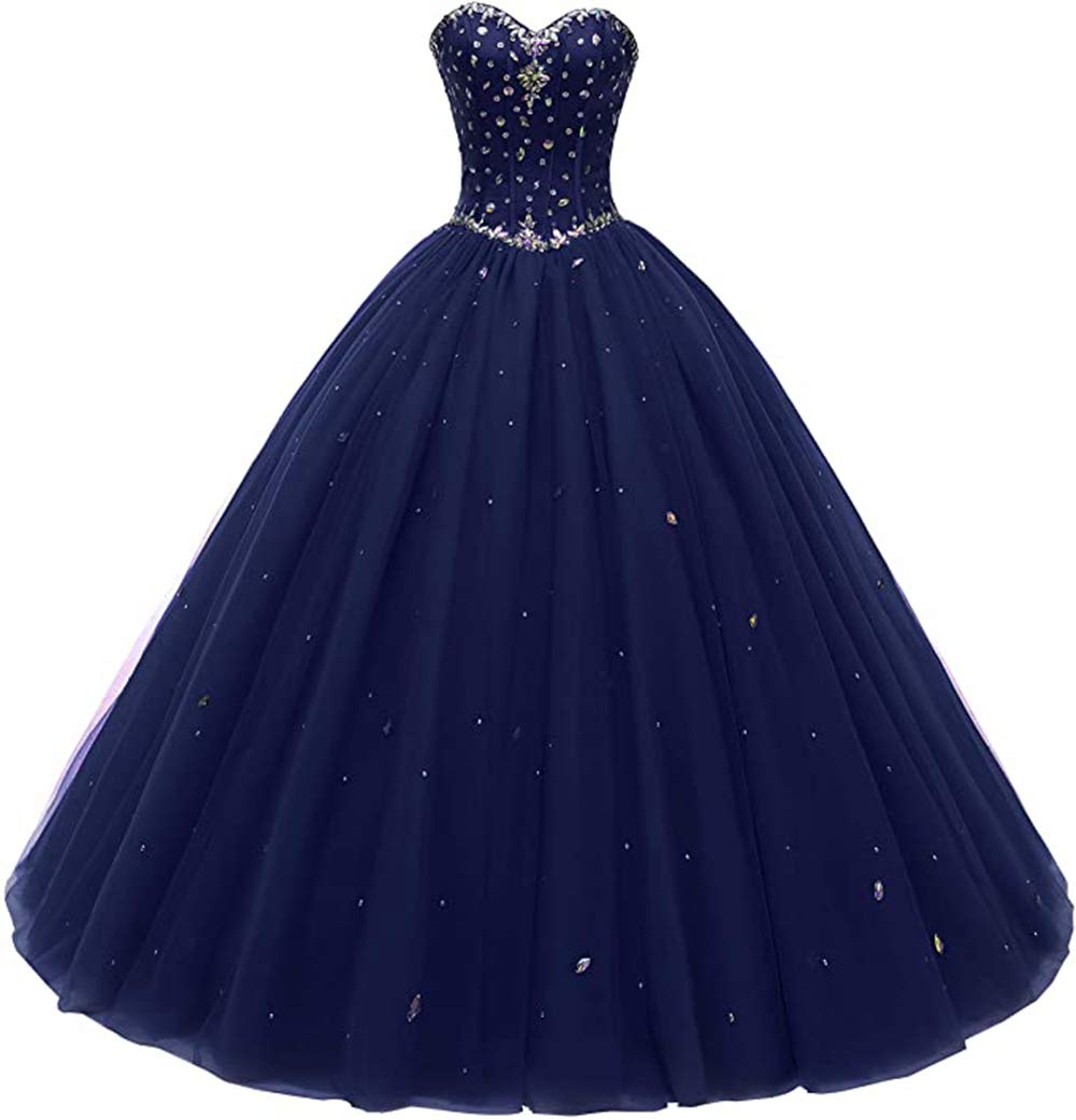 Sweetheart Ball Gown Tulle Quinceanera Dress for Women - Elegant Prom Dress with Floral Embroidery | Perfect for Quinceañeras, Prom Nights, and Formal Events