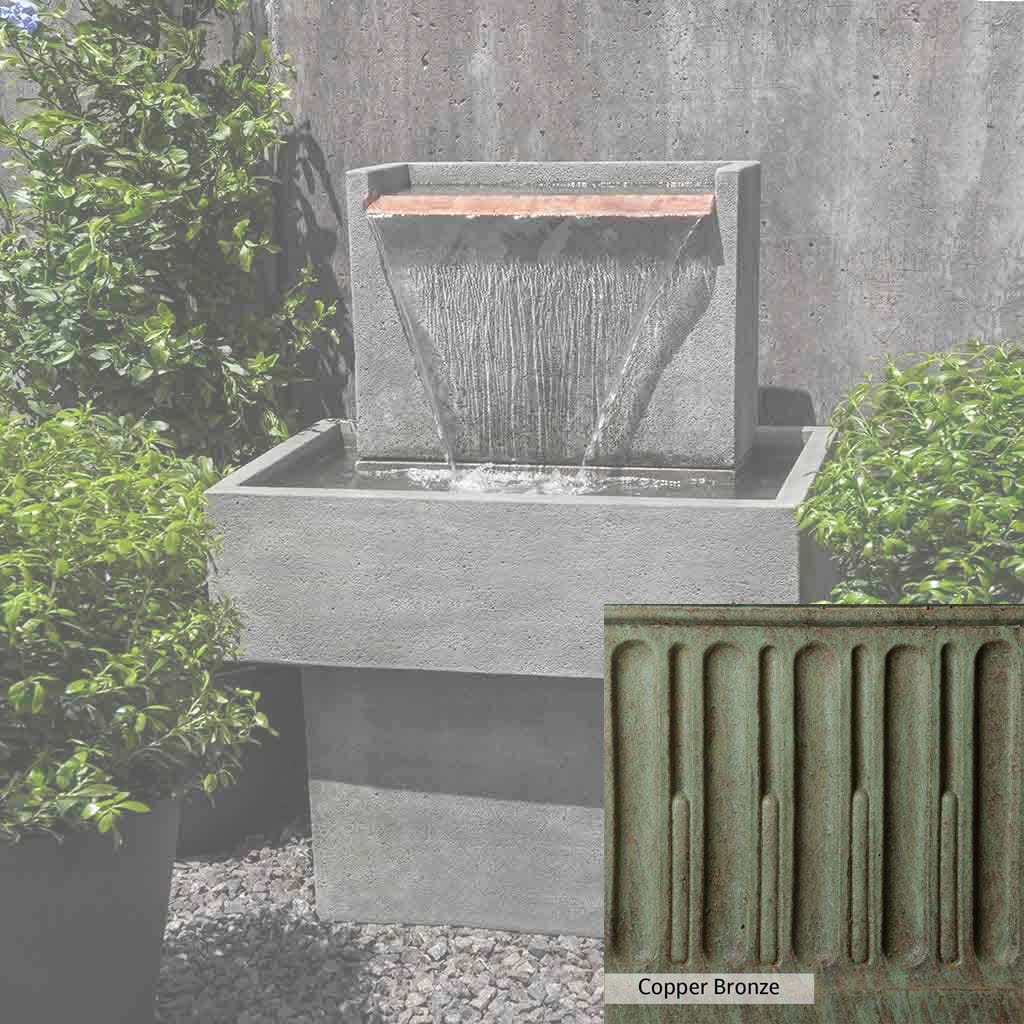 Campania International Falling Water Fountain - Outdoor Garden Waterfall Feature for Patio, Yard, and Landscape Decor | Relaxing Water Sounds for Backyard Oasis