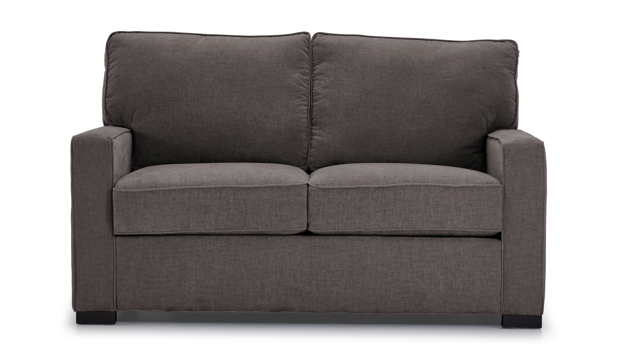 Charlotte Loveseat in Pewter - Stylish Two-Seater Sofa for Small Spaces, Living Room, Apartment, or Office - Perfect for Cozy Seating and Relaxation