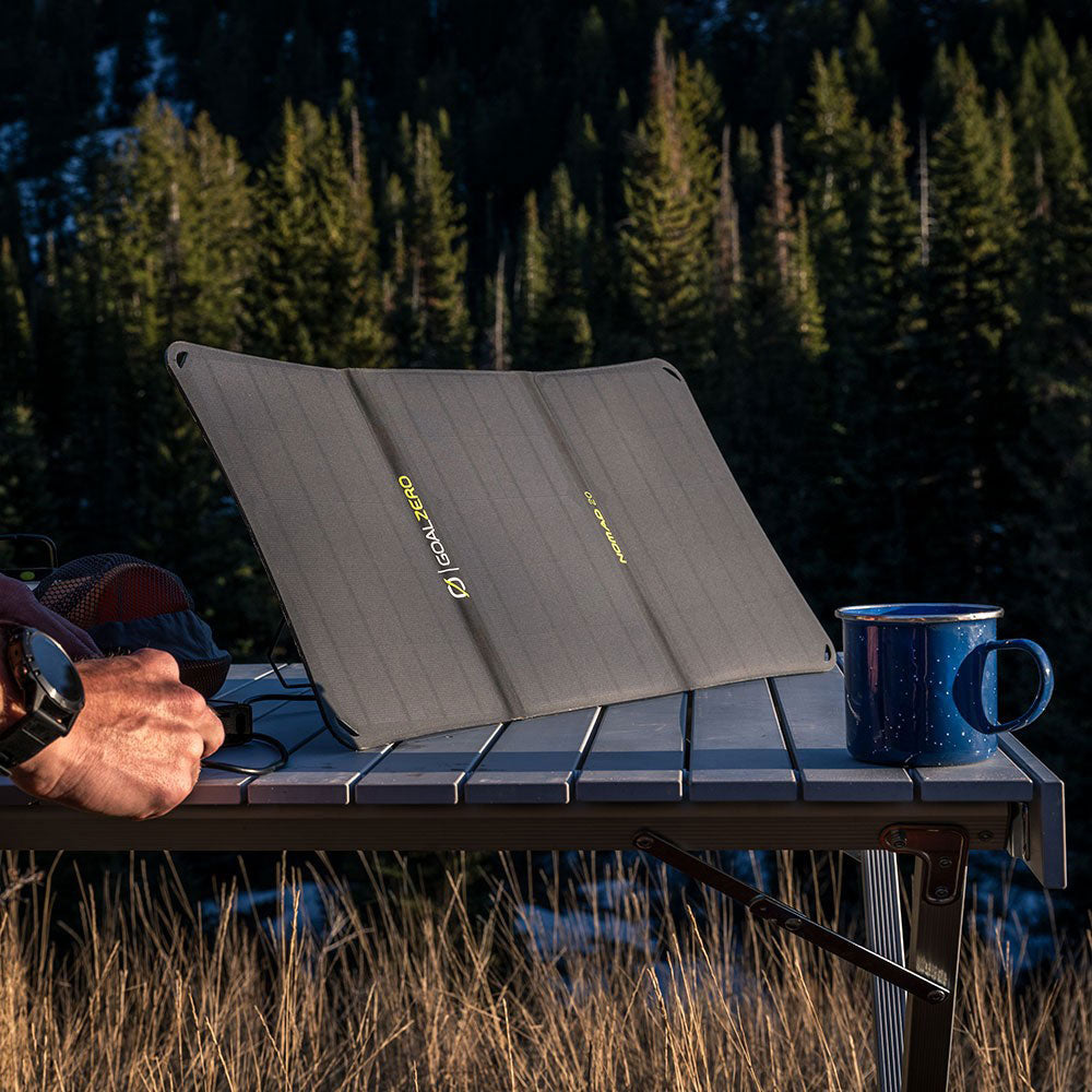Goal Zero Nomad 20 Solar Panel - Portable 20W Solar Charger for Camping, Hiking & Outdoor Adventures | Waterproof & Lightweight Solar Power Bank for Phones, Tablets & USB Devices