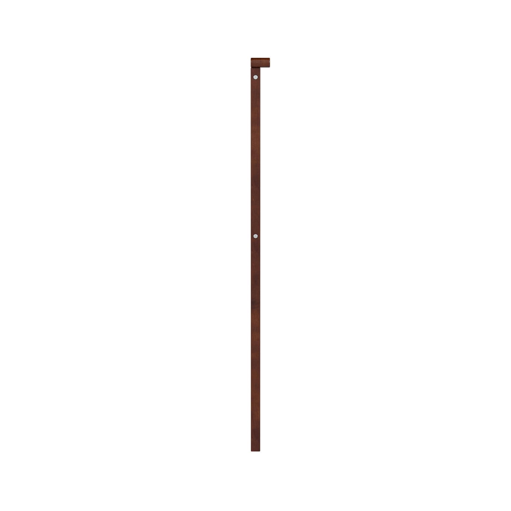 AFI Madison Twin Solid Wood Panel Headboard with USB Charging Ports - Walnut Finish - Modern Bedroom Furniture for Small Spaces & Guest Rooms