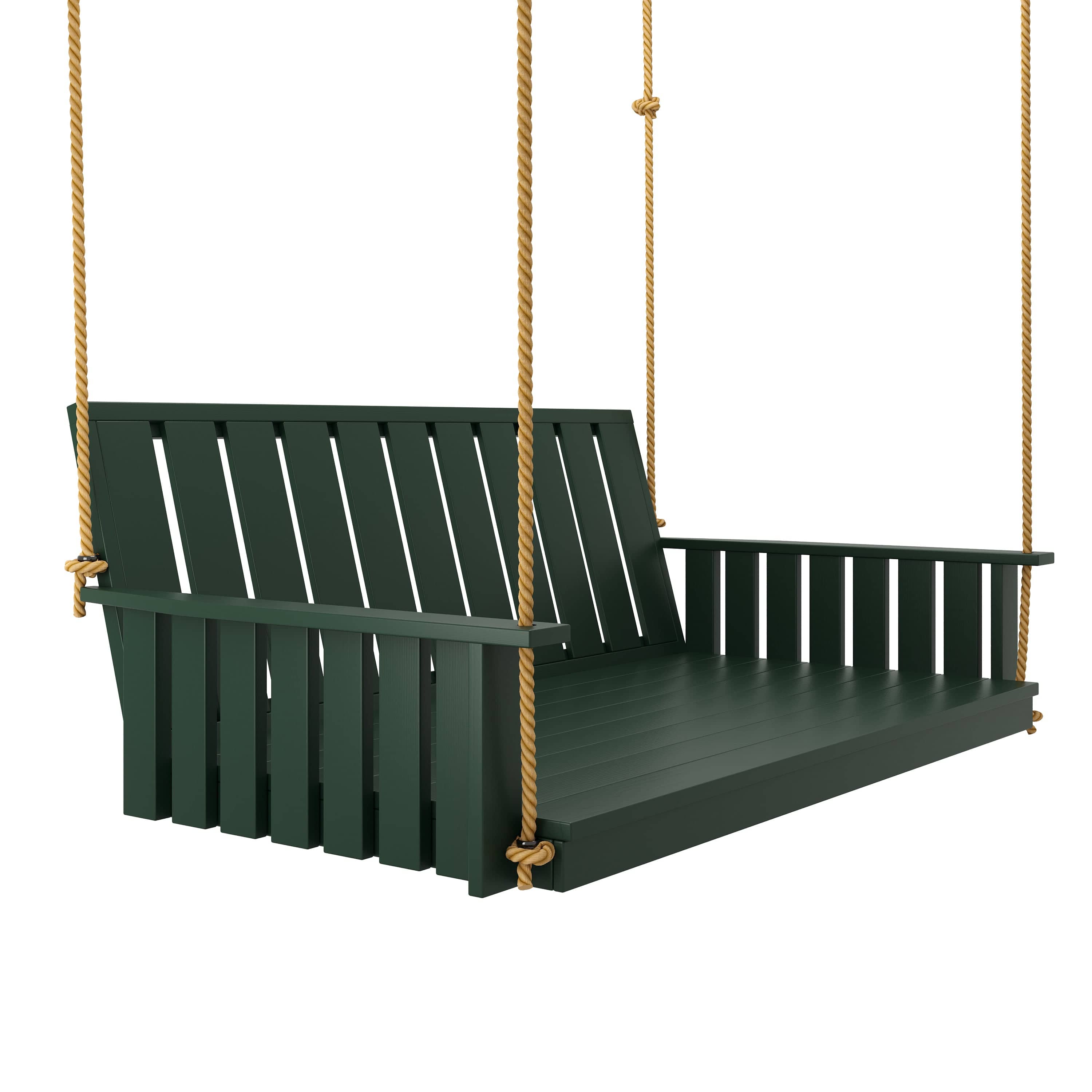 Keystone Amish Co. Twin The Weston Porch Swing Bed - Outdoor Hanging Daybed for Patio, Garden & Backyard Relaxation
