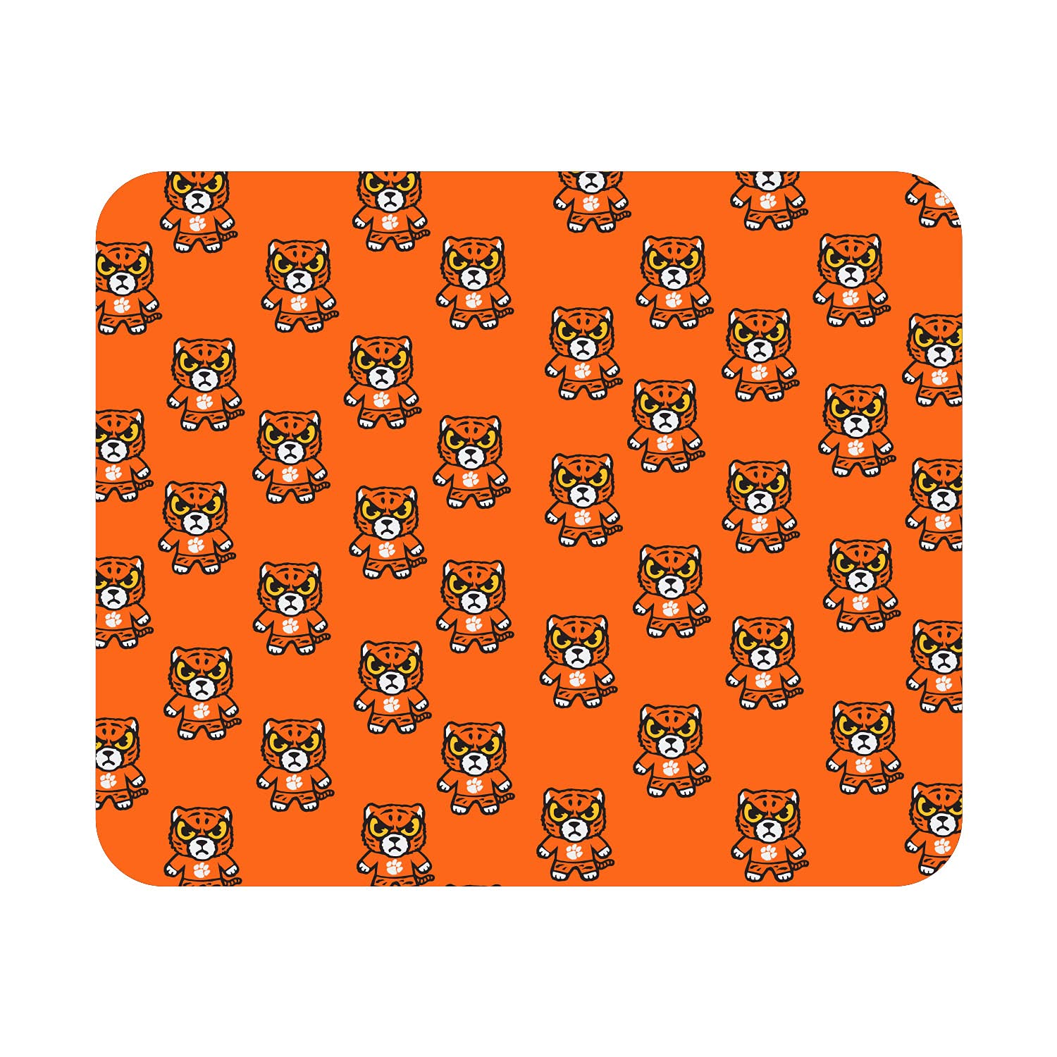 Clemson University Standard Fabric Mouse Pad - Non-Slip Desk Accessory for Gaming & Office Use - Tokyodachi Mascot Design - Perfect for College Dorms, Workstations & PC Setups