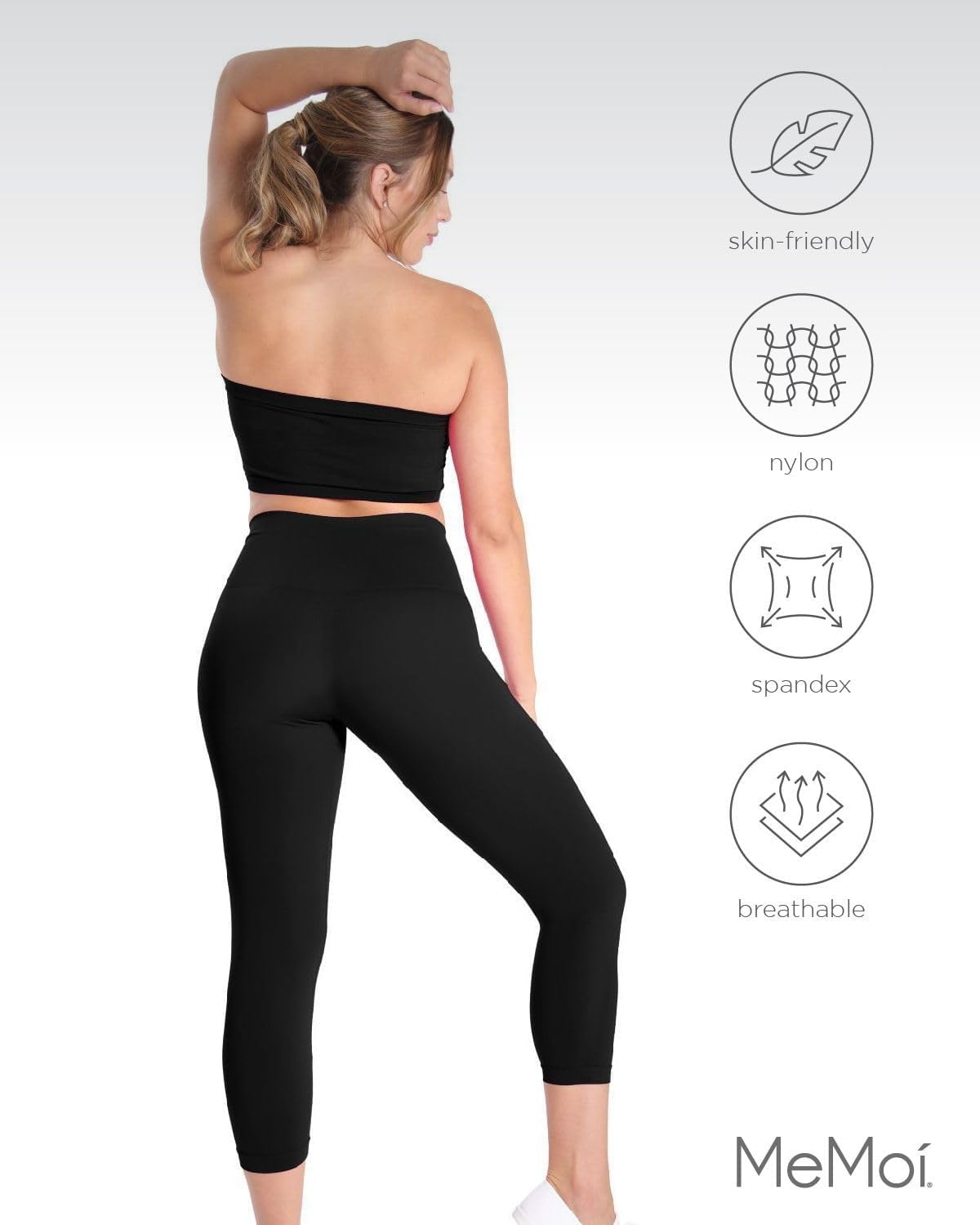 SlimMe High Waisted Tummy Control Shapewear Leggings for Women - Comfortable & Breathable Compression Pants for Workout, Yoga & Everyday Wear
