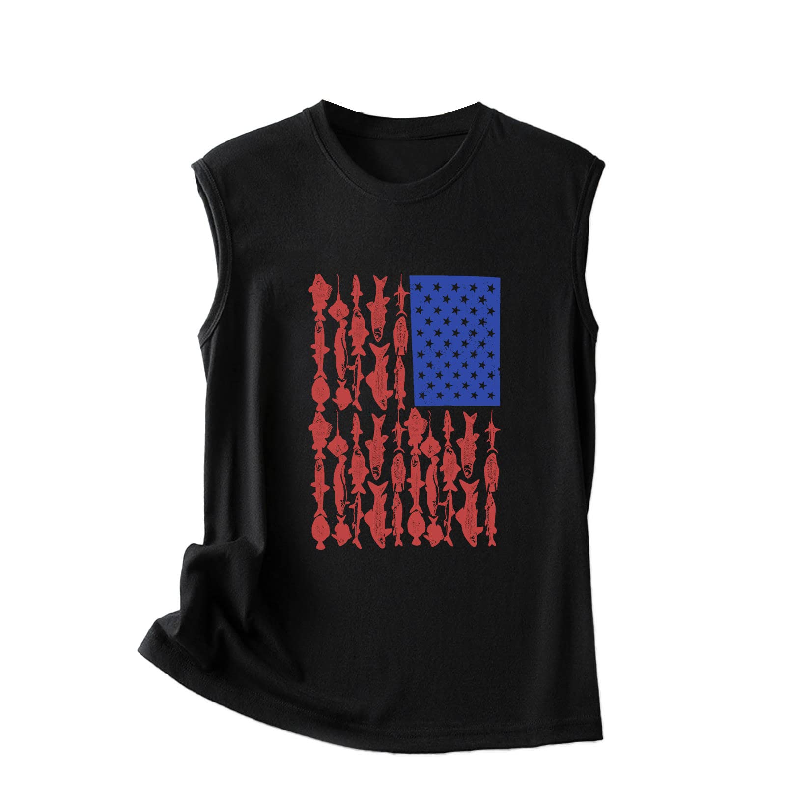 Women's Sleeveless V-Neck Casual Vest Top - Black Nylon Printed Blouse for Summer Outfits, Workwear & Layering