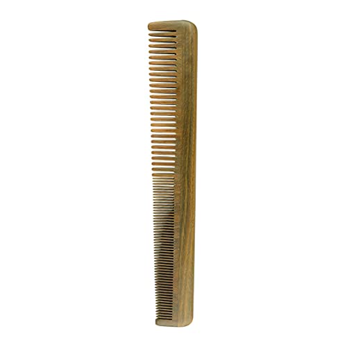 Natural Wood Wide Tooth Comb for Wet & Dry Hair - Detangling Tool Prevents Breakage & Static for Straight, Curly, Wavy, Thick Hair - Perfect for Home, Travel & Salon Use
