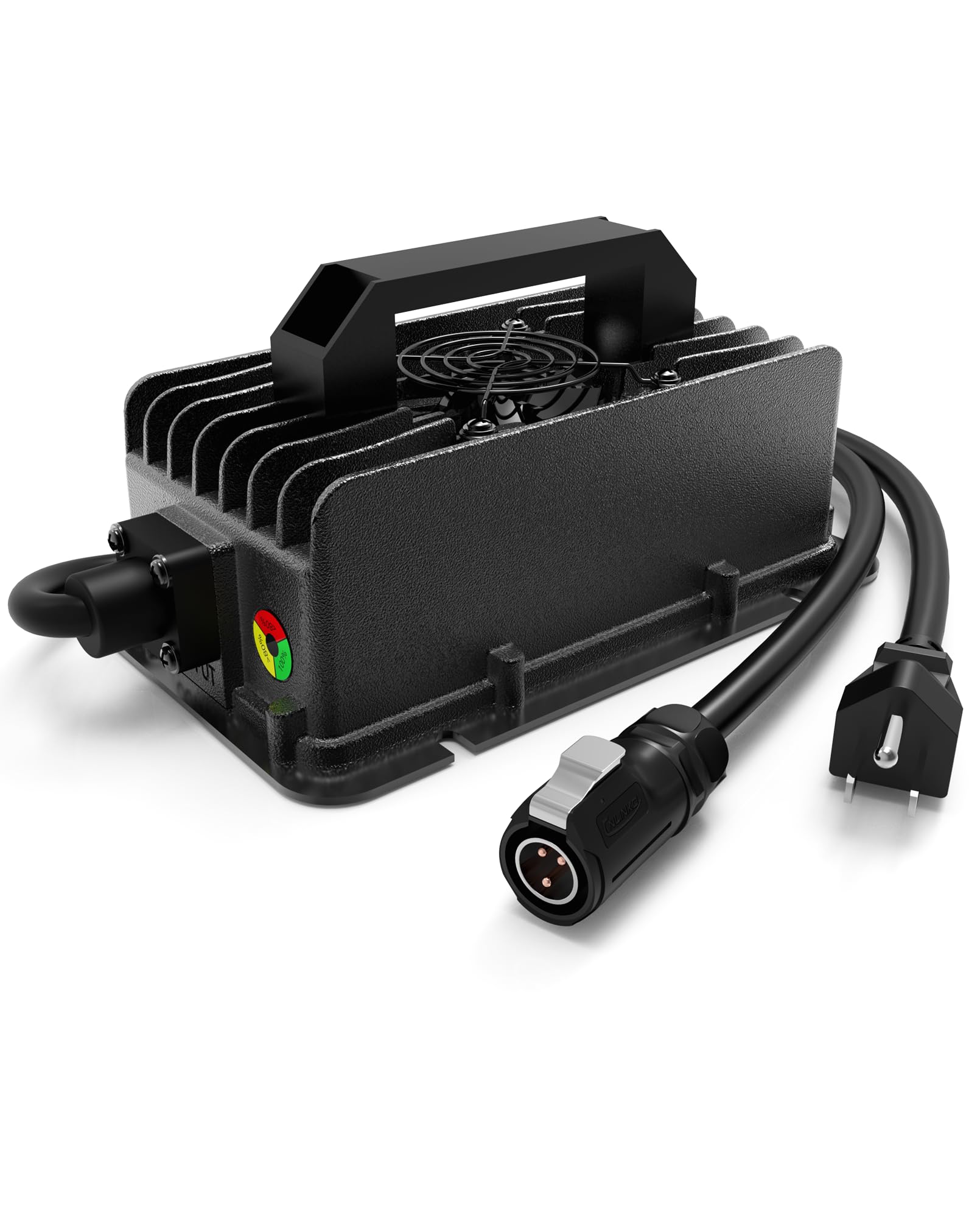 67.2V 10A Lithium Battery Charger for Segway Dirt eBike & Sur-Ron X LightBee - Waterproof E-Bike Power Adapter with Cooling Fan - Perfect for Off-Road Adventures and Long-Distance Riding
