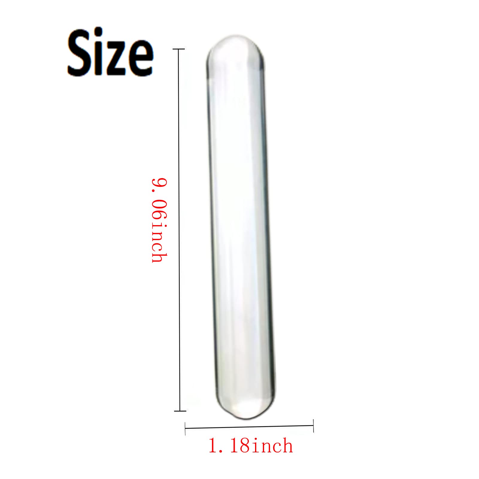 Premium Crystal Glass Dildo - Prostate Massager & G-Spot Stimulator | Long Glass Pleasure Wand for Anal & Vaginal Stimulation | Couples Sex Toy for Women & Men | Perfect for Sensual Play & Intimate Exploration