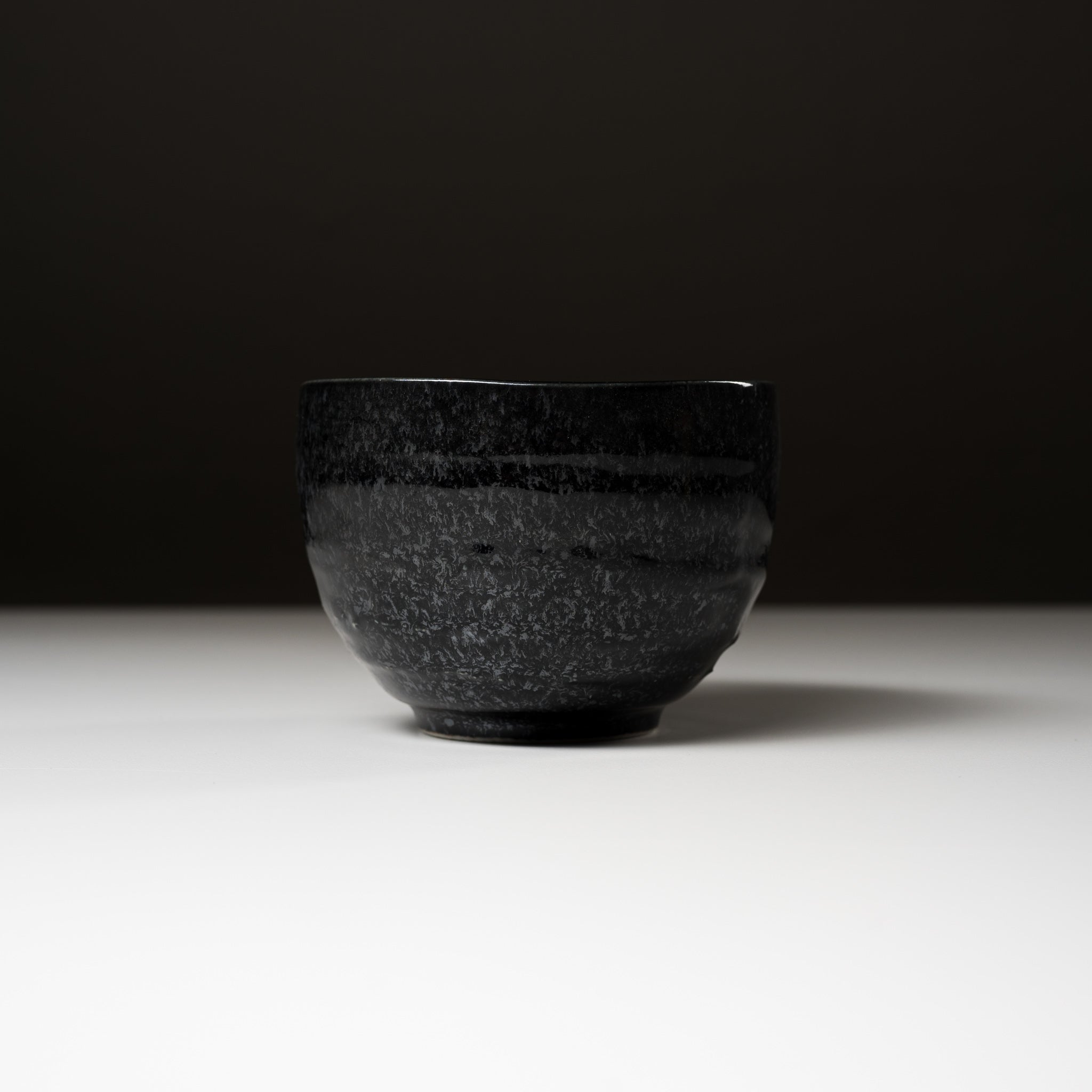 Premium Matcha Bowl - Midnight Black Ceramic Tea Cup for Japanese Tea Ceremony, Traditional Chawan for Whisking Matcha Powder, Perfect for Home Tea Rituals & Zen Meditation