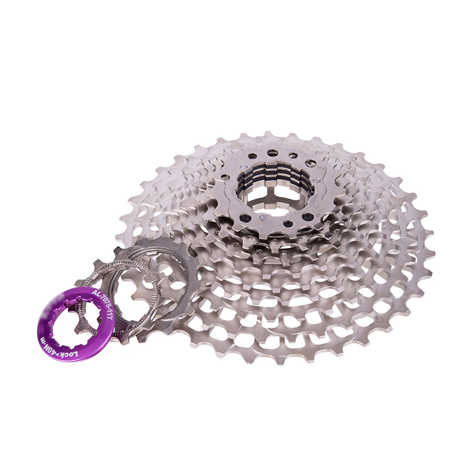 Ultralight 11-Speed Bicycle Freewheel 11-28T/32T/34T/36T SLR2 Cassette for Road & Gravel Bikes - HG System - Perfect for Racing, Commuting & Off-Road Cycling (11S 34T)