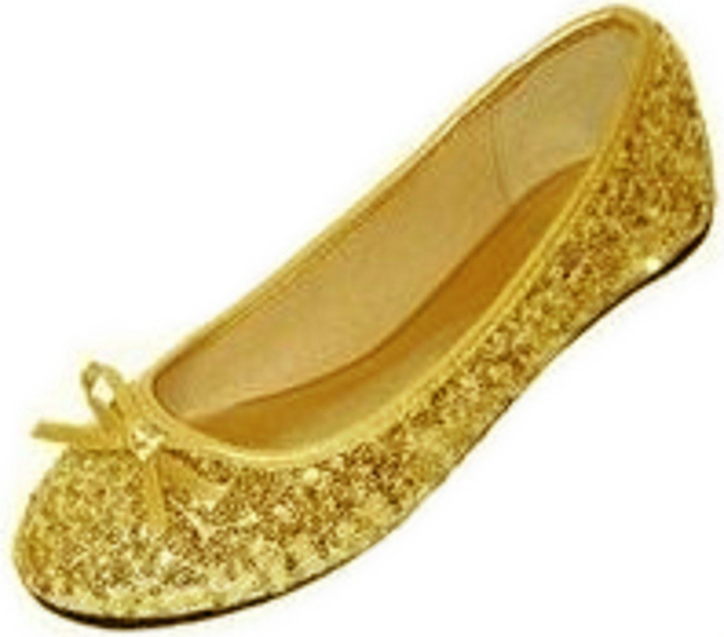 Women's Glitter Ballet Flats with Sequins & Bow - Round Toe Comfortable Shoes for Women | Perfect for Parties, Weddings & Casual Wear