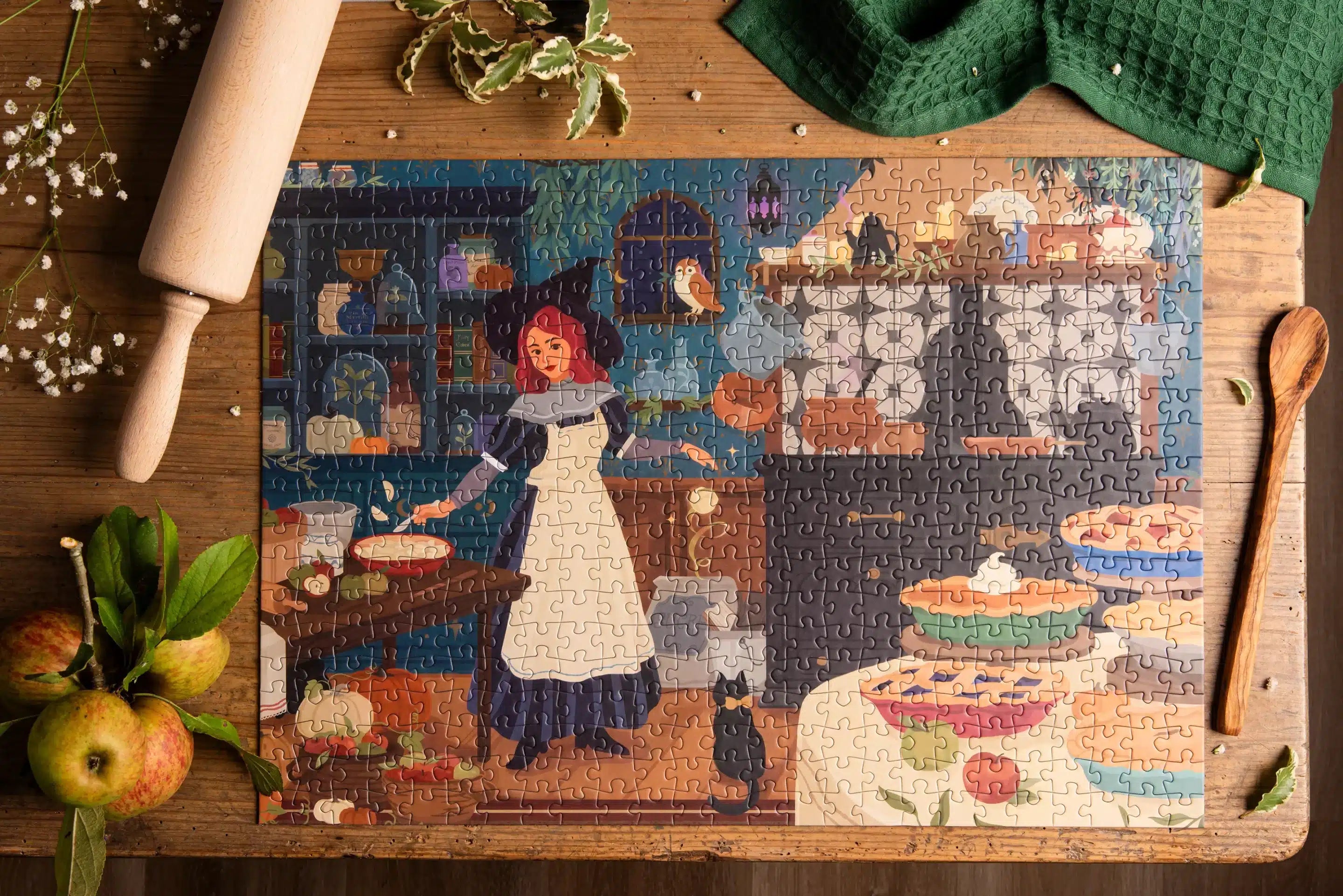 Enchanted Bakery 500 Piece Jigsaw Puzzle for Adults - Whimsical Baking Scene with Vibrant Colors - Perfect for Family Game Night & Relaxation