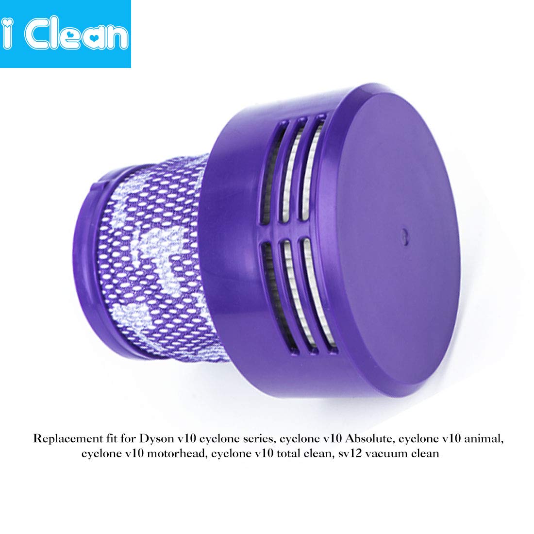 4-Pack Dyson V10 Vacuum Replacement Filters - Compatible with V10 Cyclone, Absolute, Animal, Total Clean, SV12 & V15 Series - High-Efficiency HEPA Filtration for Pet Hair, Dust & Allergens - Perfect for Home Cleaning & Allergy Sufferers