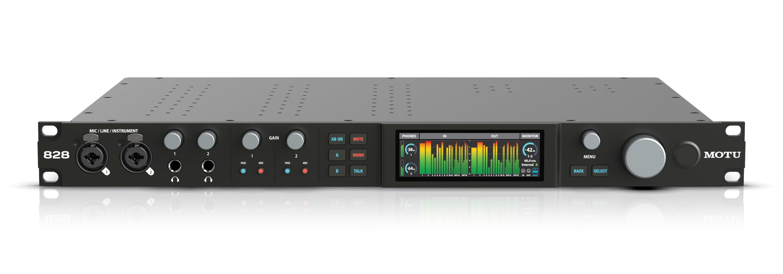 MOTU 828 28x32 USB3 Audio Interface for Mac, Windows, iOS | Studio Recording & Live Performance Mixing with Built-In Effects