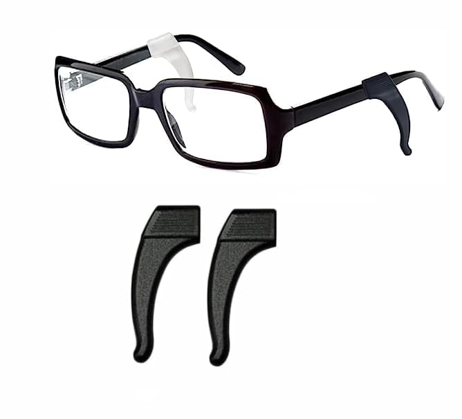 Feora9X FEORA Anti-Slip Eyeglass Ear Grips & Temple Tips - Spectacle Retainer Hooks for Glasses, Anti-Fall Eyewear Supporters (1 Pair) - Perfect for Sports, Reading & Active Lifestyles