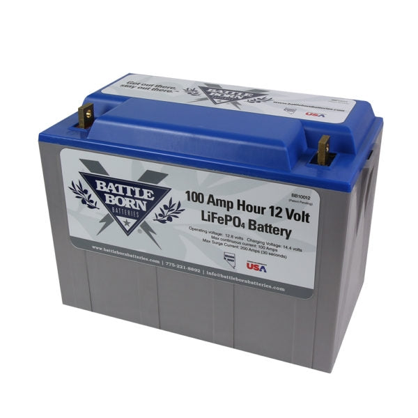Battleborn 100Ah 12V LiFePO4 Deep Cycle Lithium Battery - Perfect for RVs, Boats & Solar Power Systems | Long Lasting & Lightweight