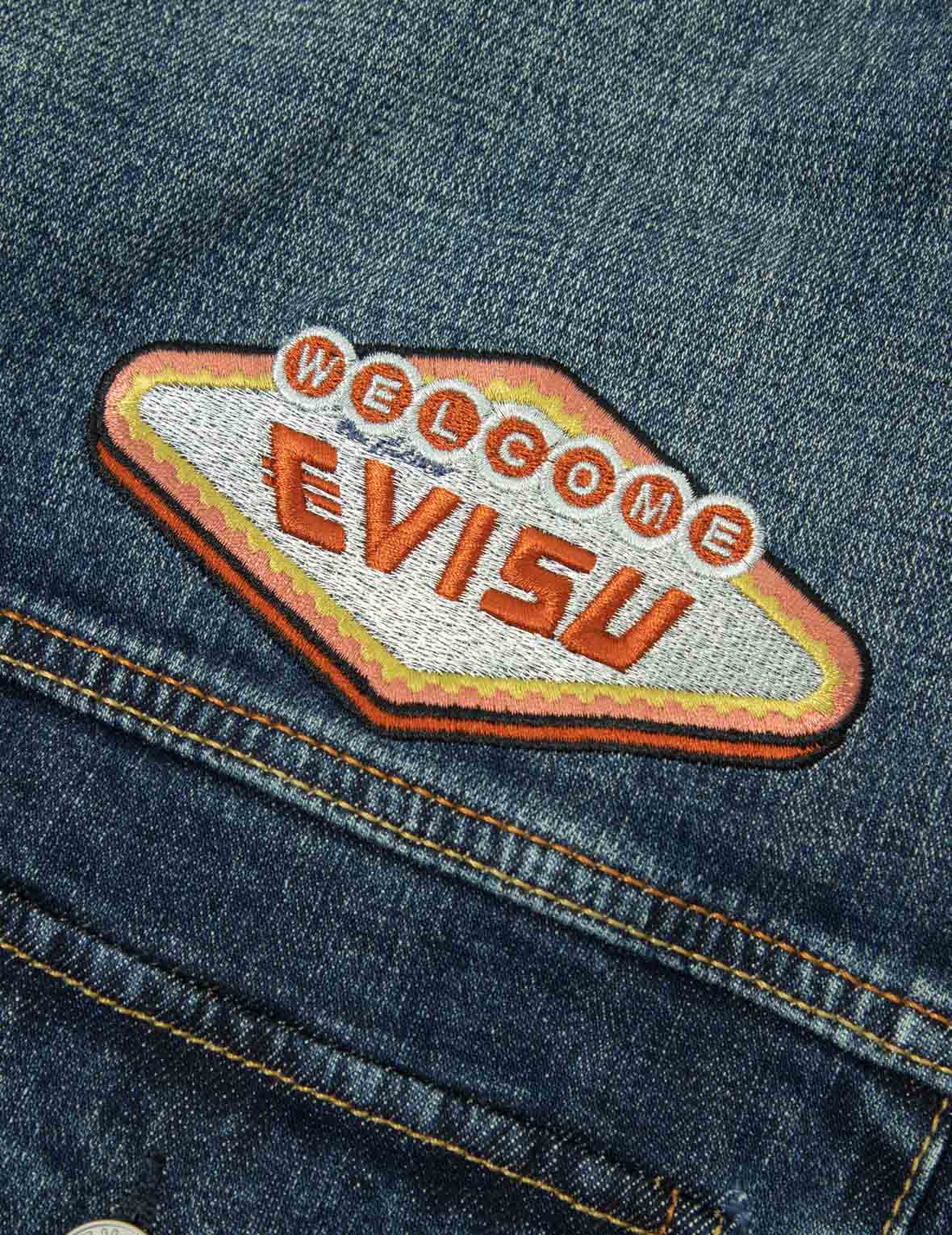 Ebisu Embroidery Loose Fit Denim Jacket for Women | Vintage Distressed Denim Jacket with Artistic Embroidery | Perfect for Casual Outfits, Streetwear and Spring Layering