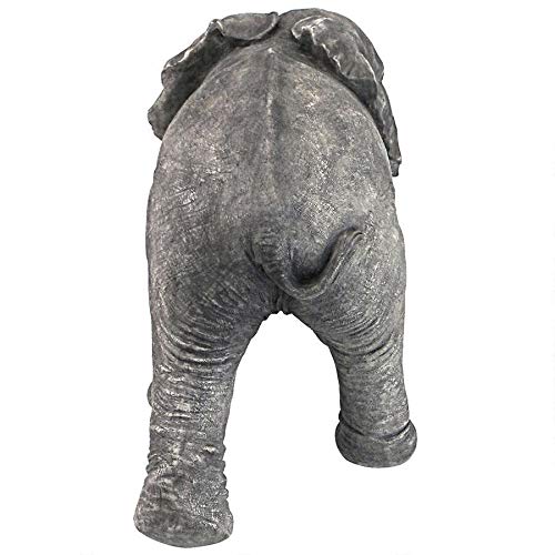 Design Toscano Eloise The Baby Calf Elephant Statue - Handcrafted Resin Elephant Sculpture for Home Decor, Garden Ornament, and Unique Gift Idea